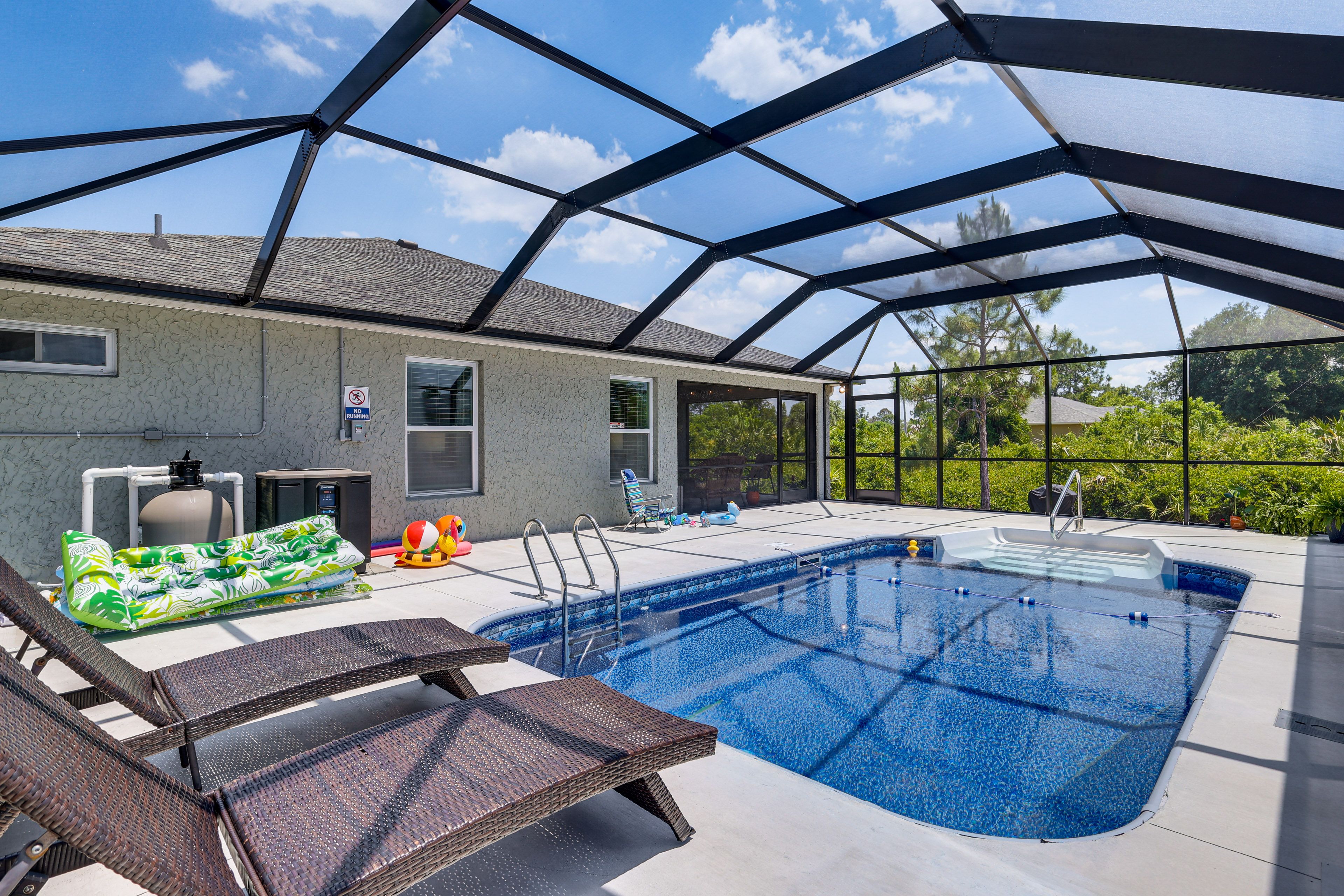 Lehigh Acres Vacation Rental | 3BR | 2BA | 1,600 Sq Ft | 1 Small Step to Access