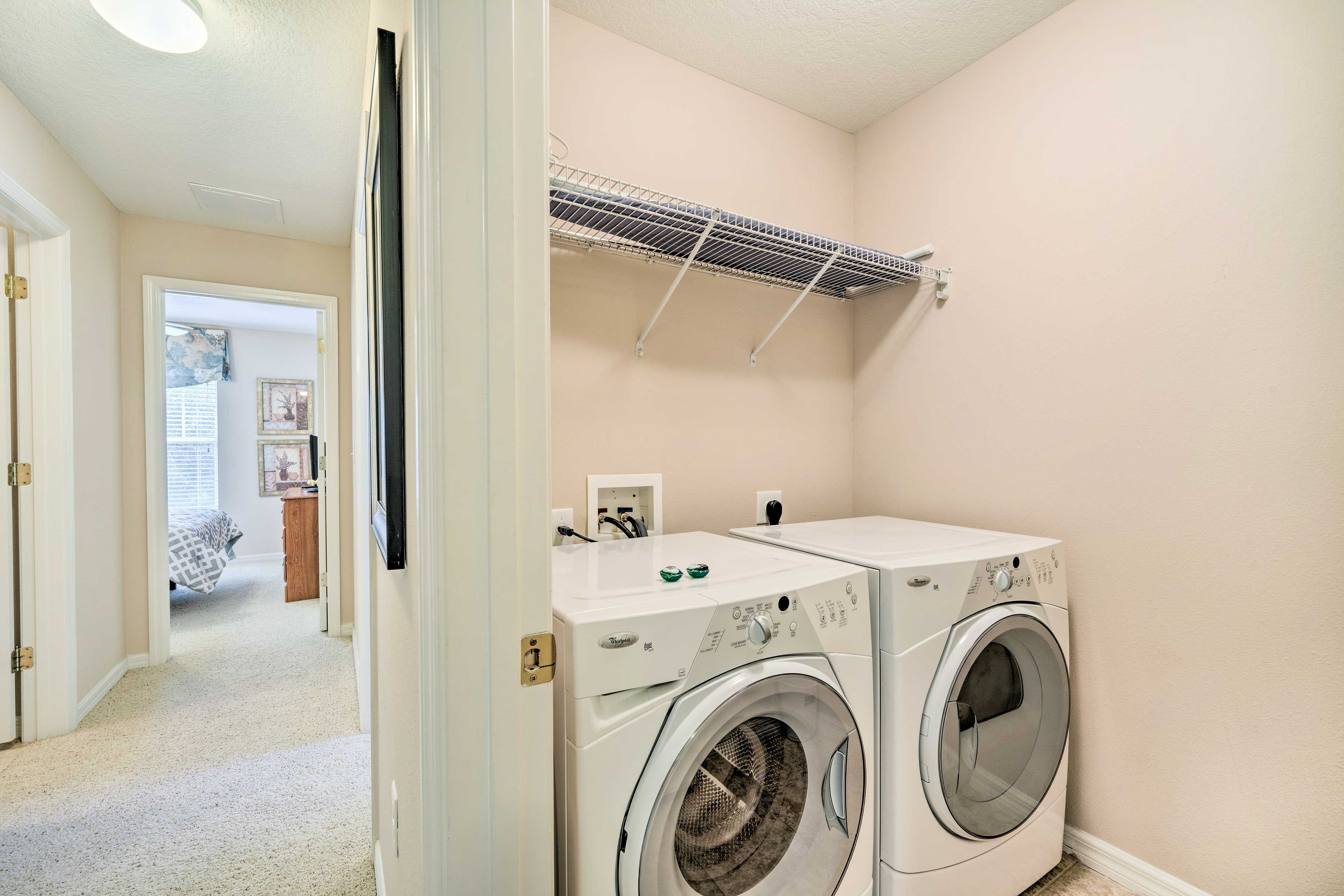 Laundry Area | Washer/Dryer | Hangers | Iron/Board