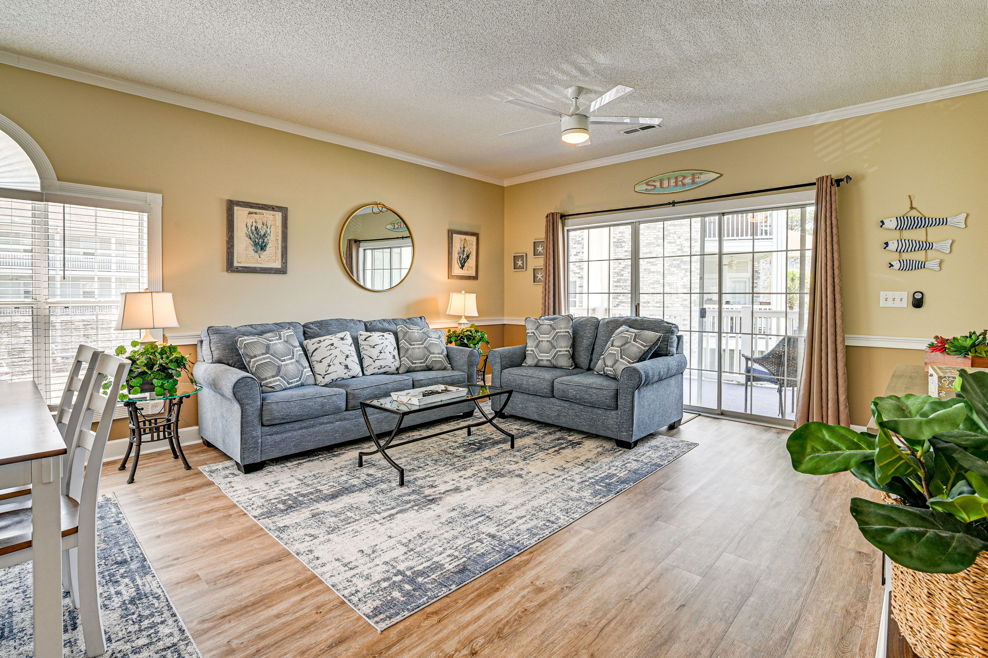 Living Room | King Sleeper Sofa | Central Air Conditioning & Heating