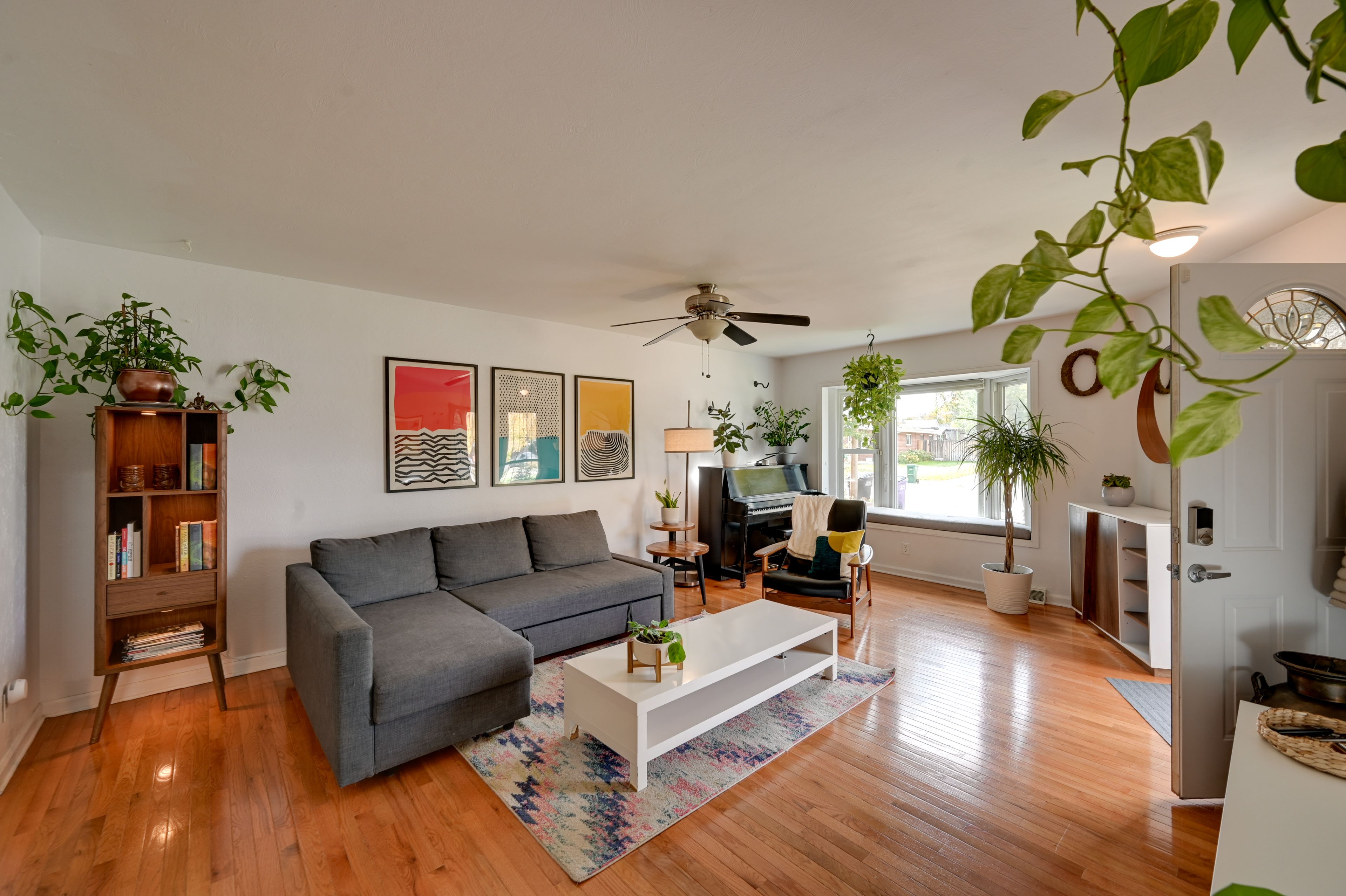 Upstairs Living Room | Books | Piano