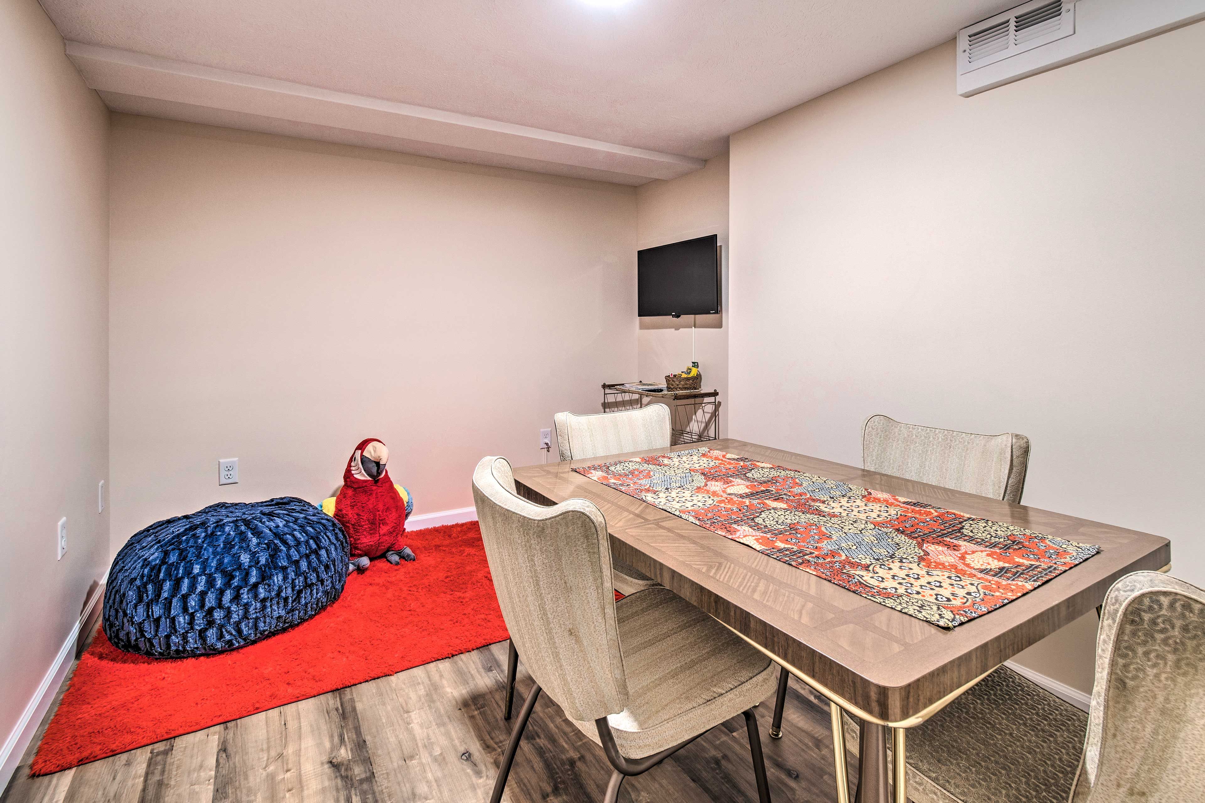 Bonus Room | Game Table | Basement Level