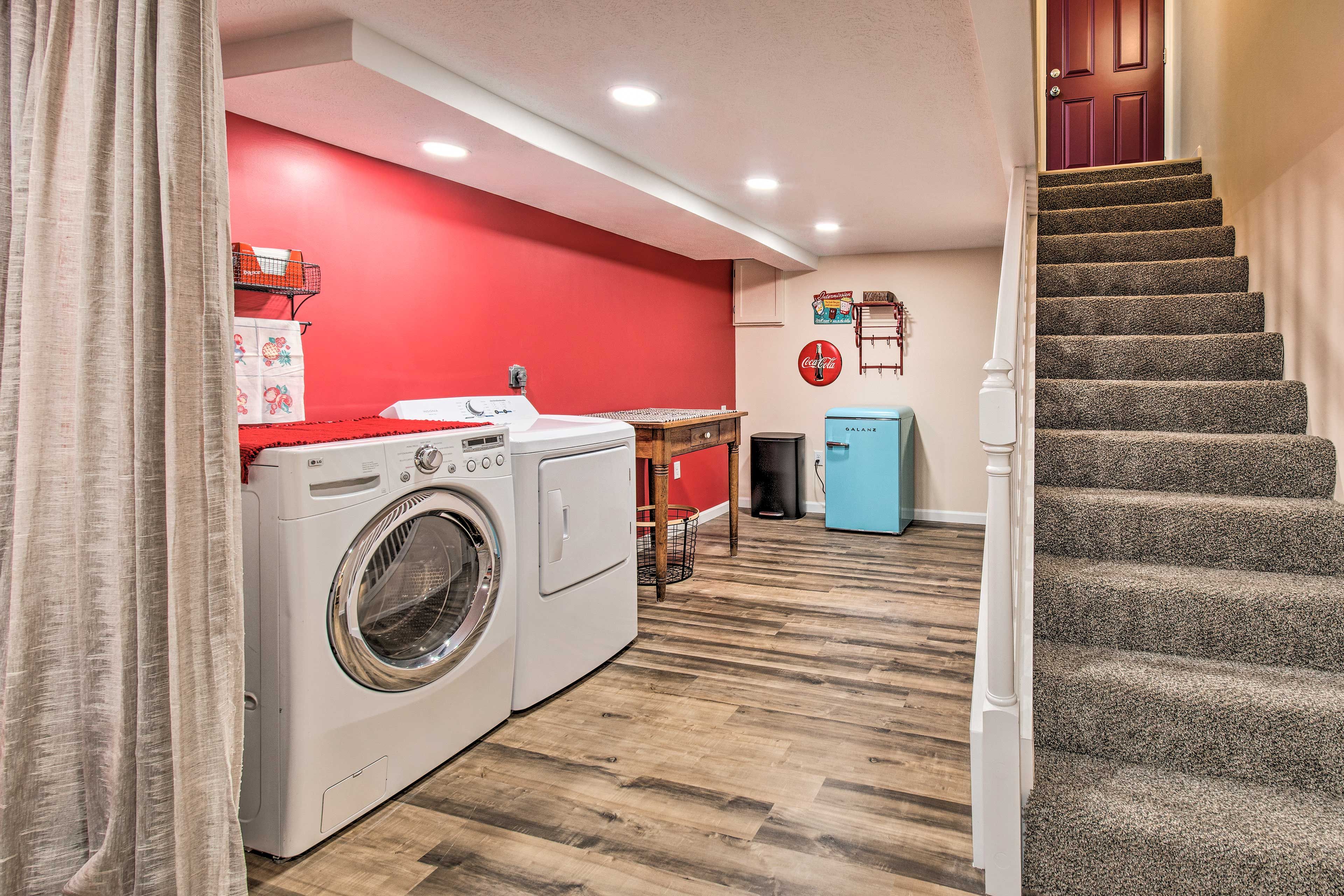 Laundry Area | Detergent Provided | Basement Level