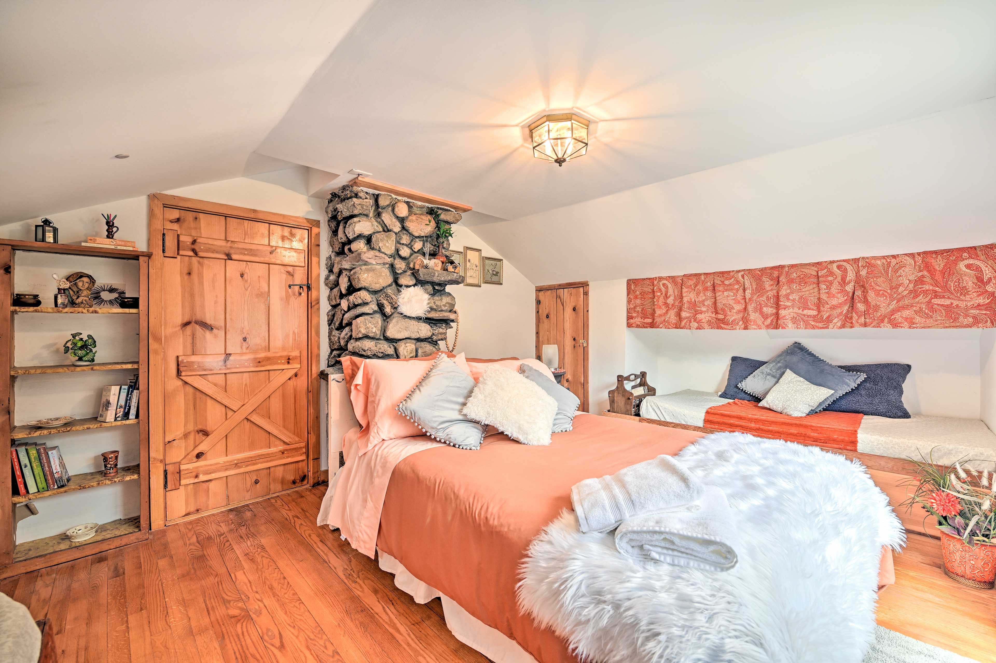 Bedroom 3 | 2nd Floor | Full Bed | Seating | Balcony Access