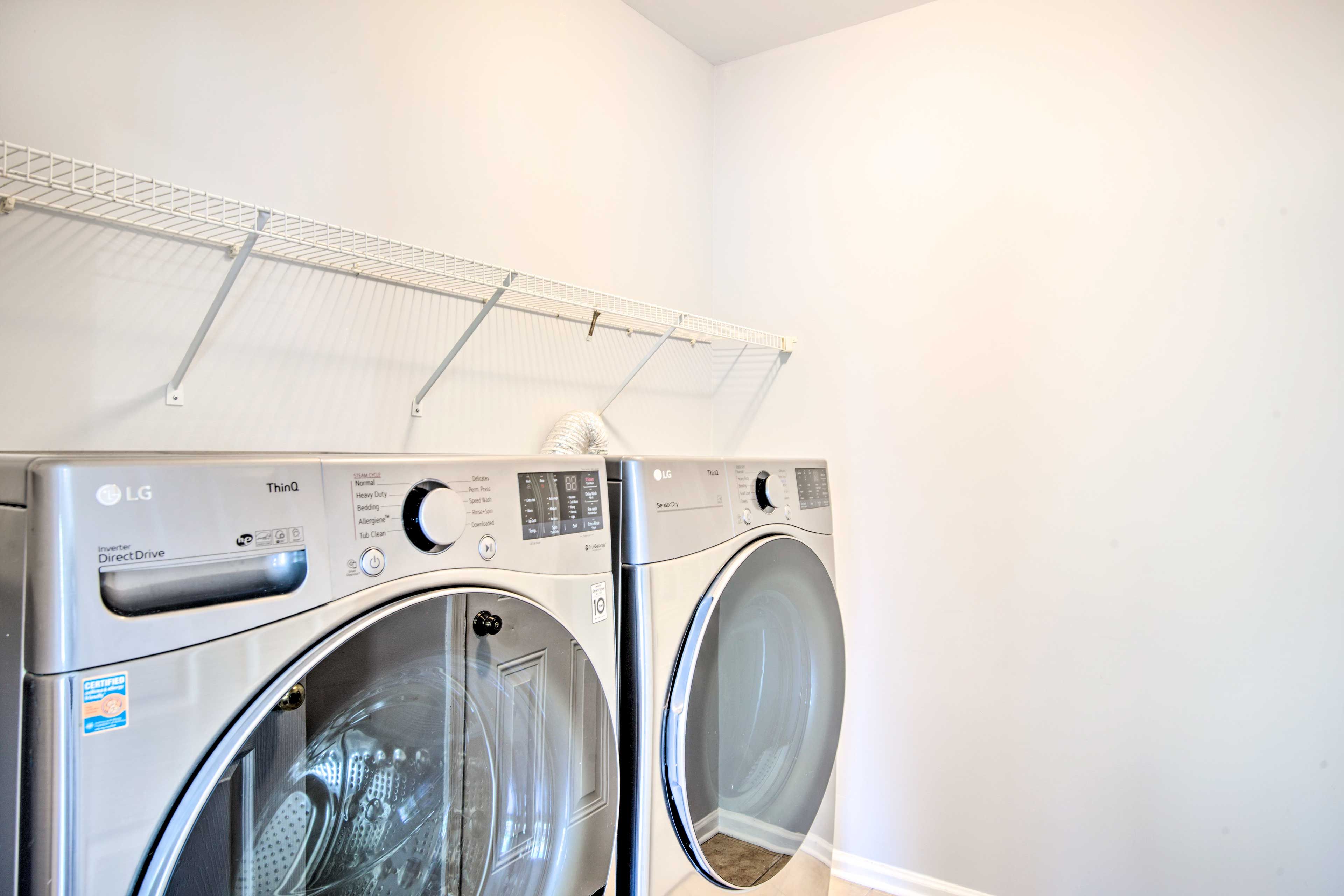 Laundry Area | Washer/Dryer | Iron/Board | Hangers | Trash Bags/Paper Towels