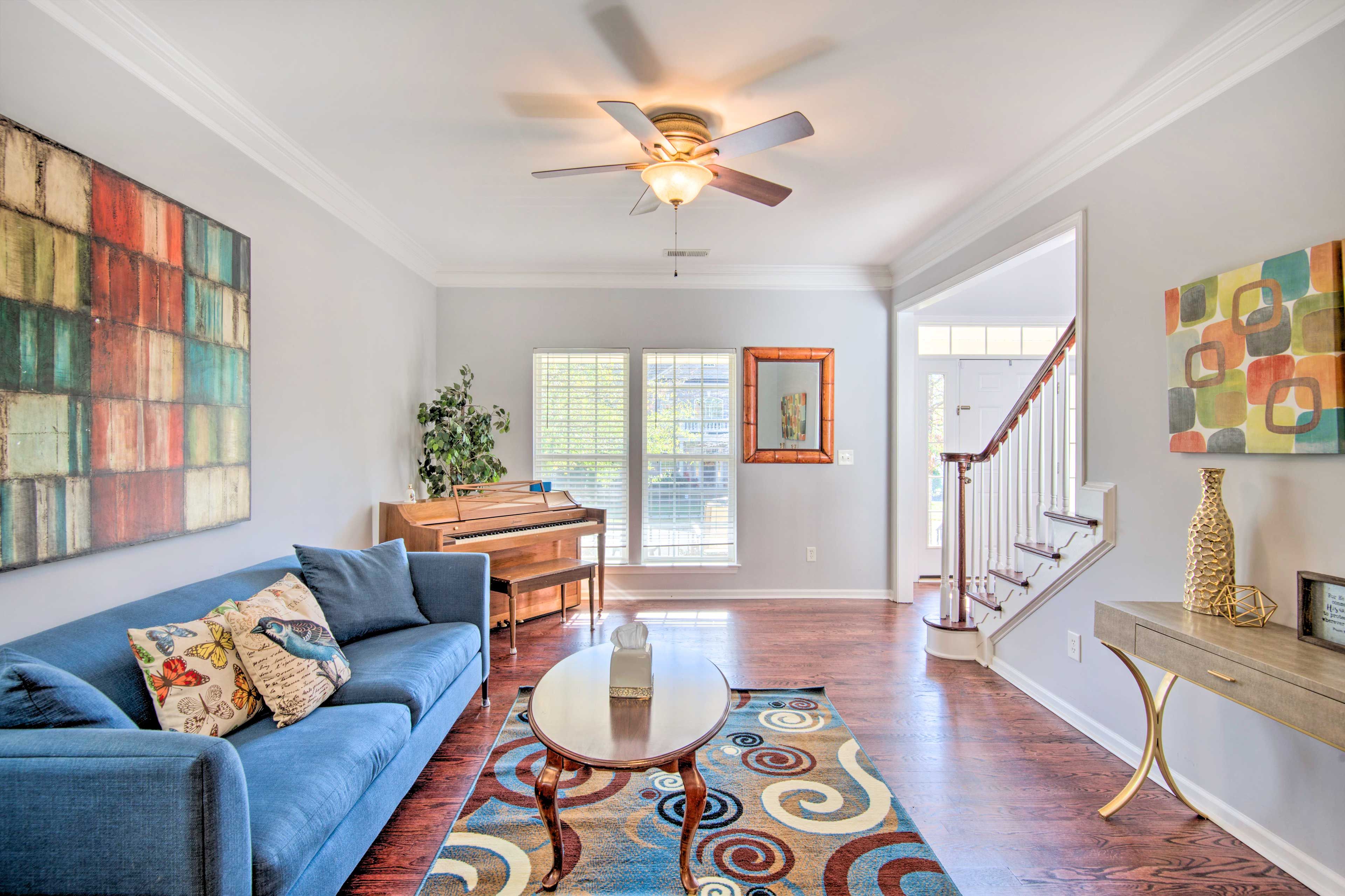 Gastonia Vacation Rental | 5BR | 4BA | 3,200 Sq Ft | Stairs Required for Access