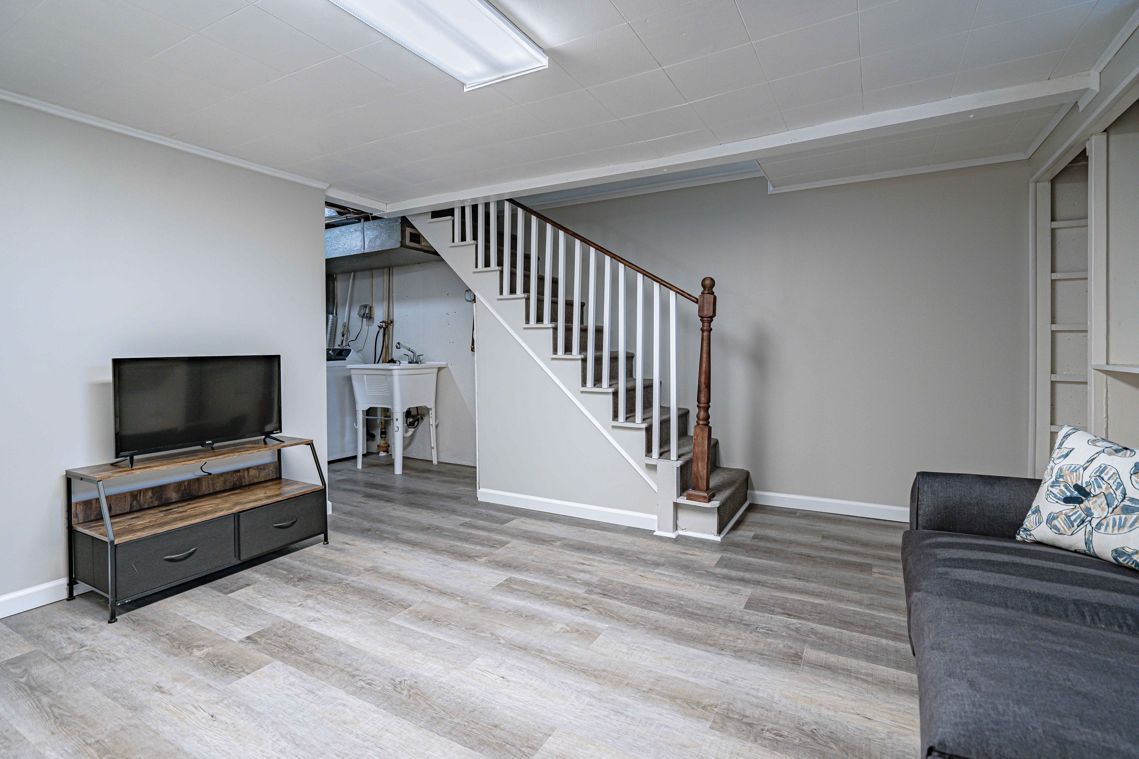Basement Living Room | Sleeper Sofa