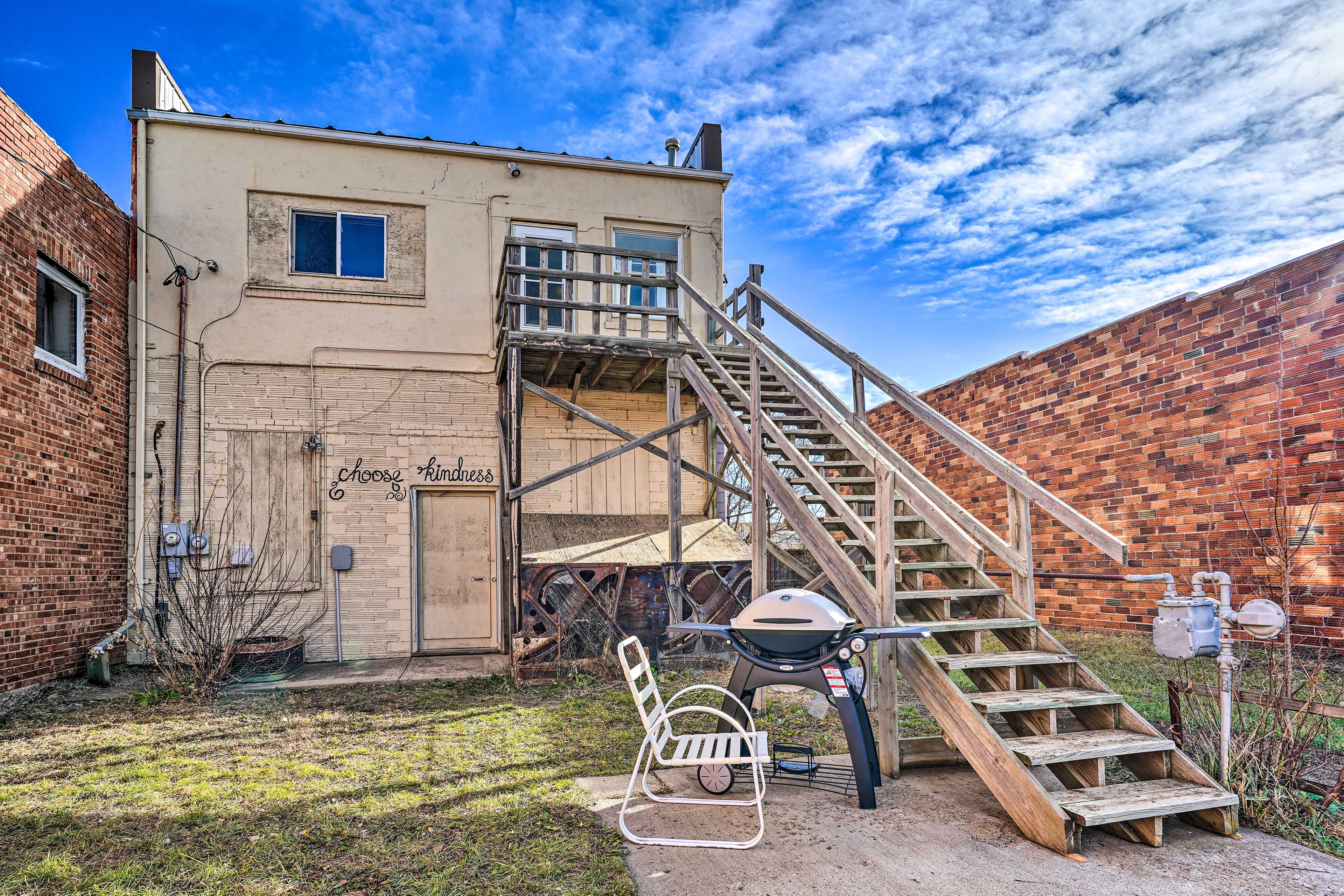 Back Exterior | Balcony | Gas Grill