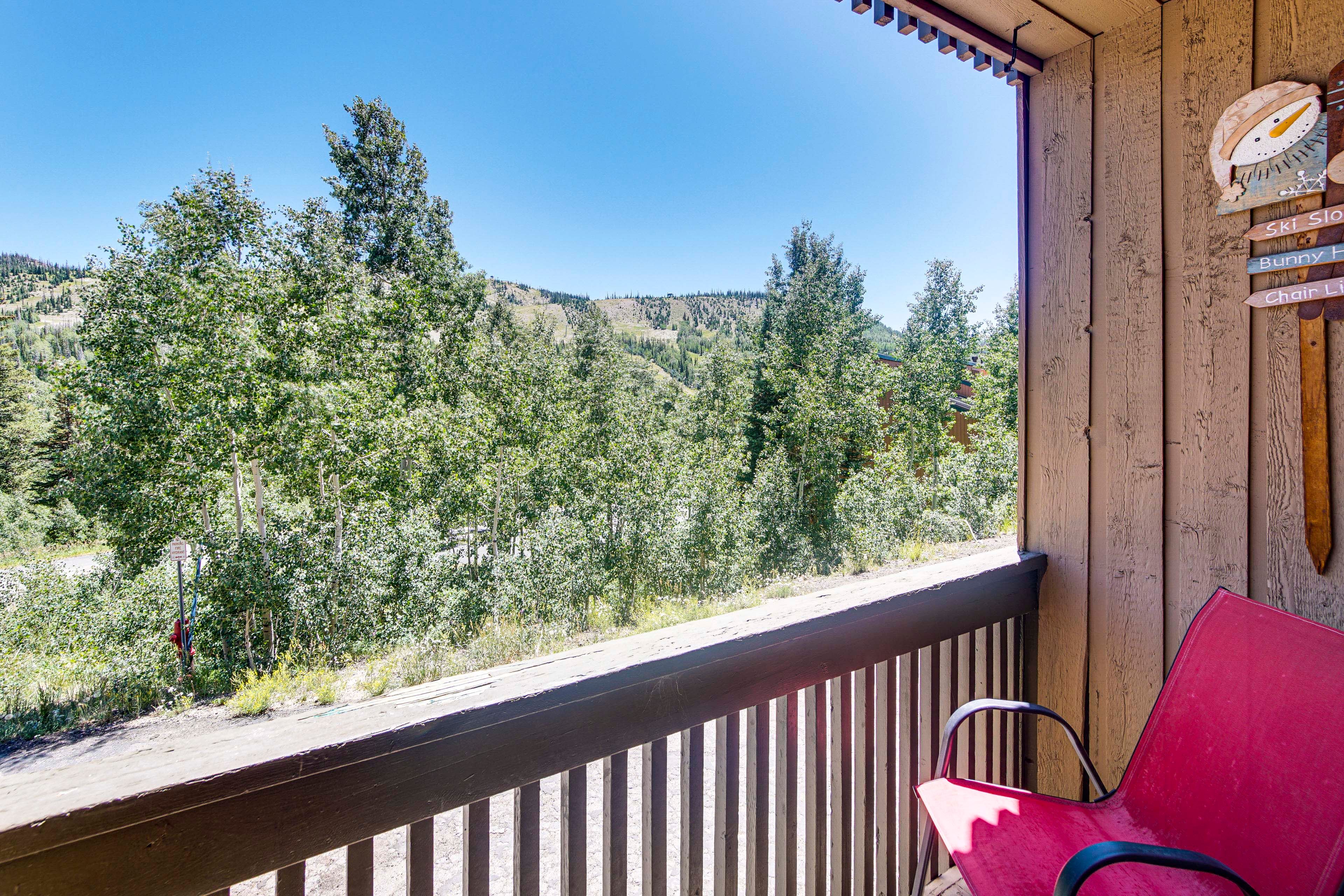 Balcony | Ski Slope Views