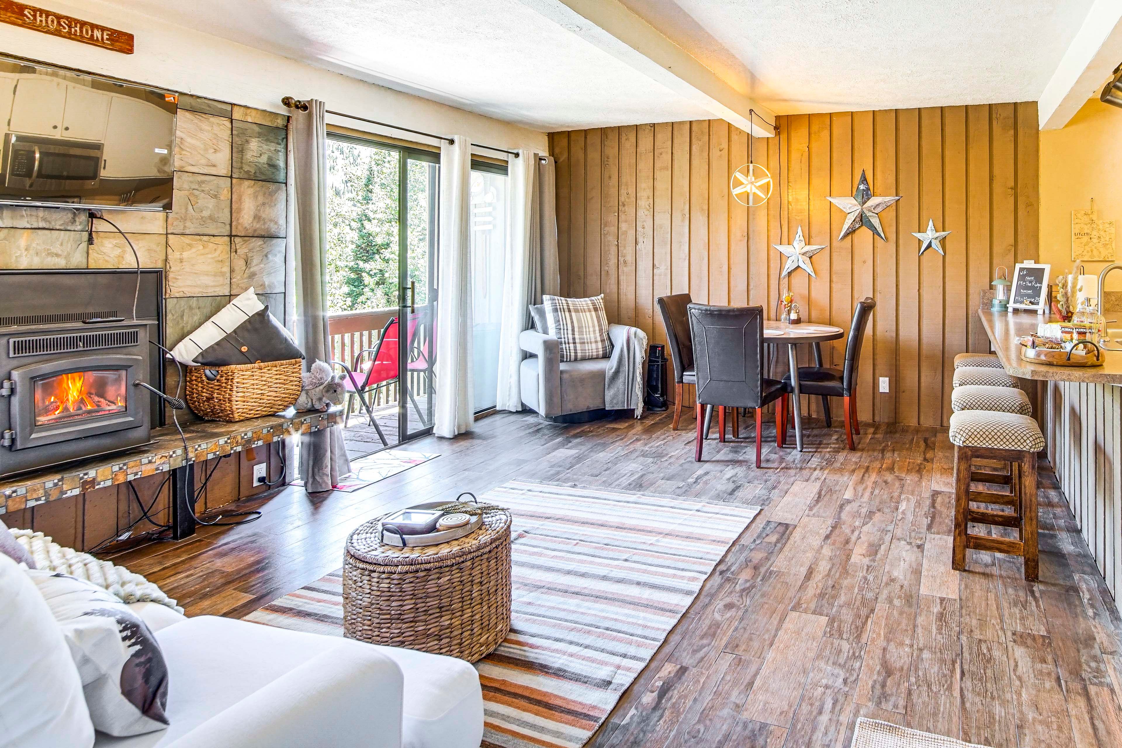 Brian Head Vacation Rental | 1BR | 1BA | 576 Sq Ft | Stairs Required to Access