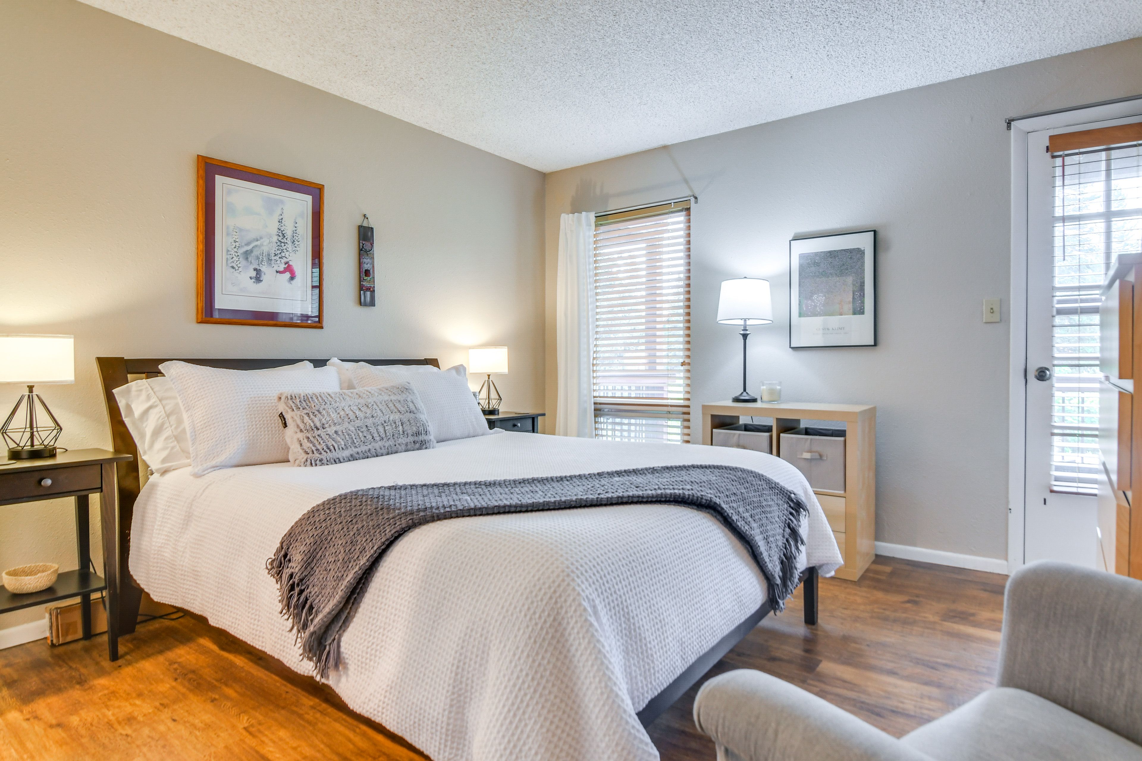 Bedroom 1 | Queen Bed | Balcony Access | En-Suite Bathroom