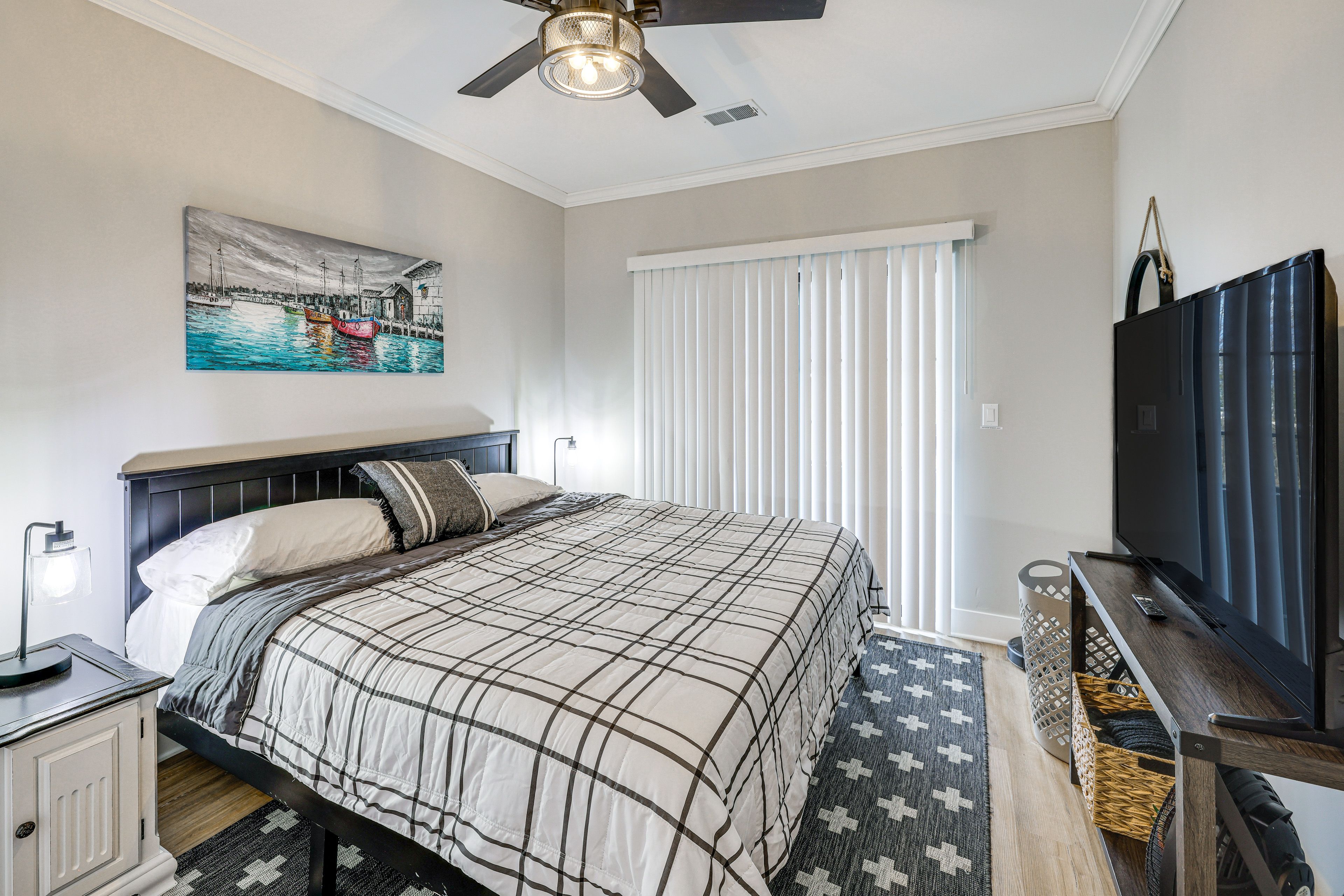 Bedroom 1 | King Bed | Deck Access | Smart TV | Lower Level