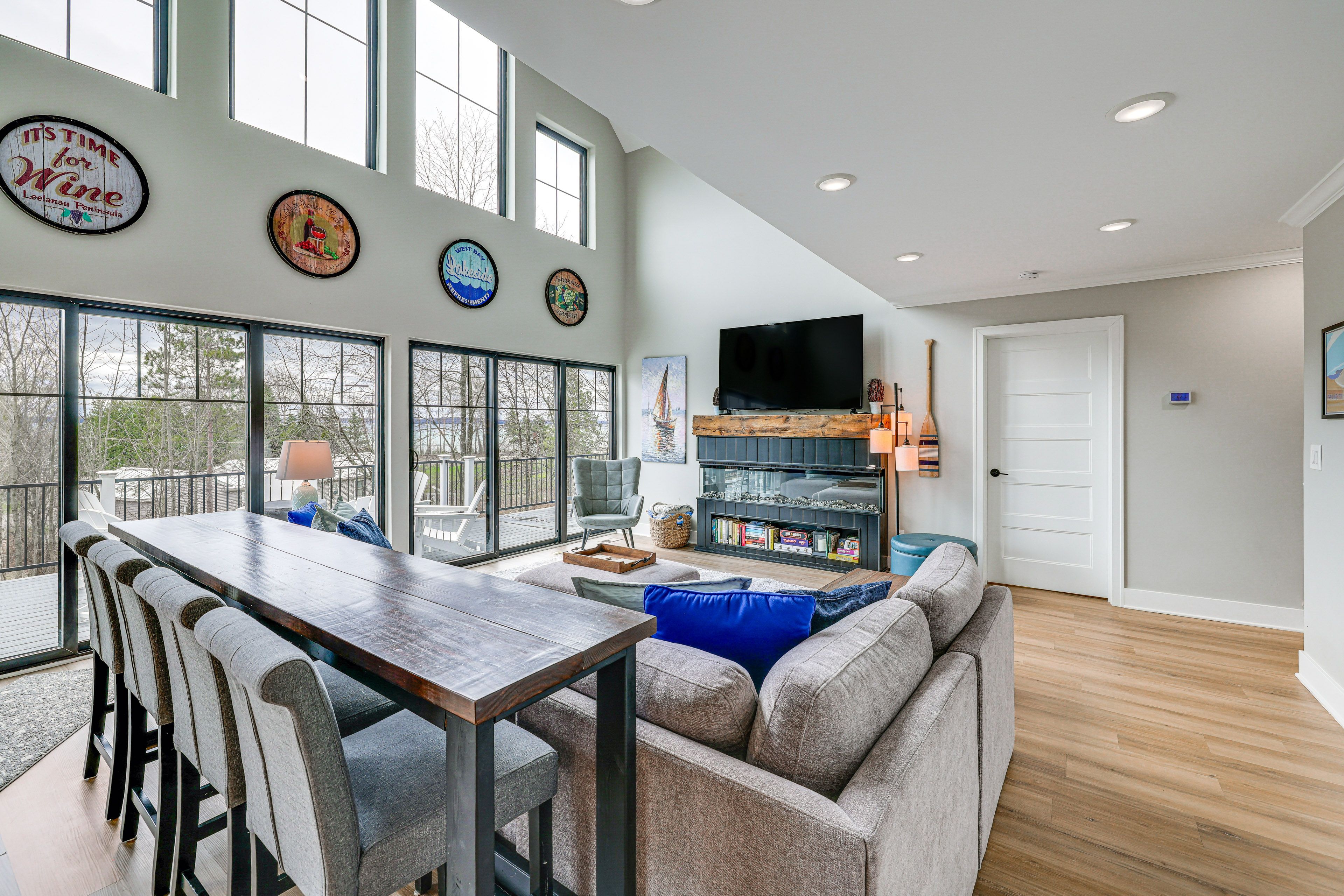 Suttons Bay Vacation Rental | 5BR | 3.5BA | 3,000 Sq Ft | Stairs Required