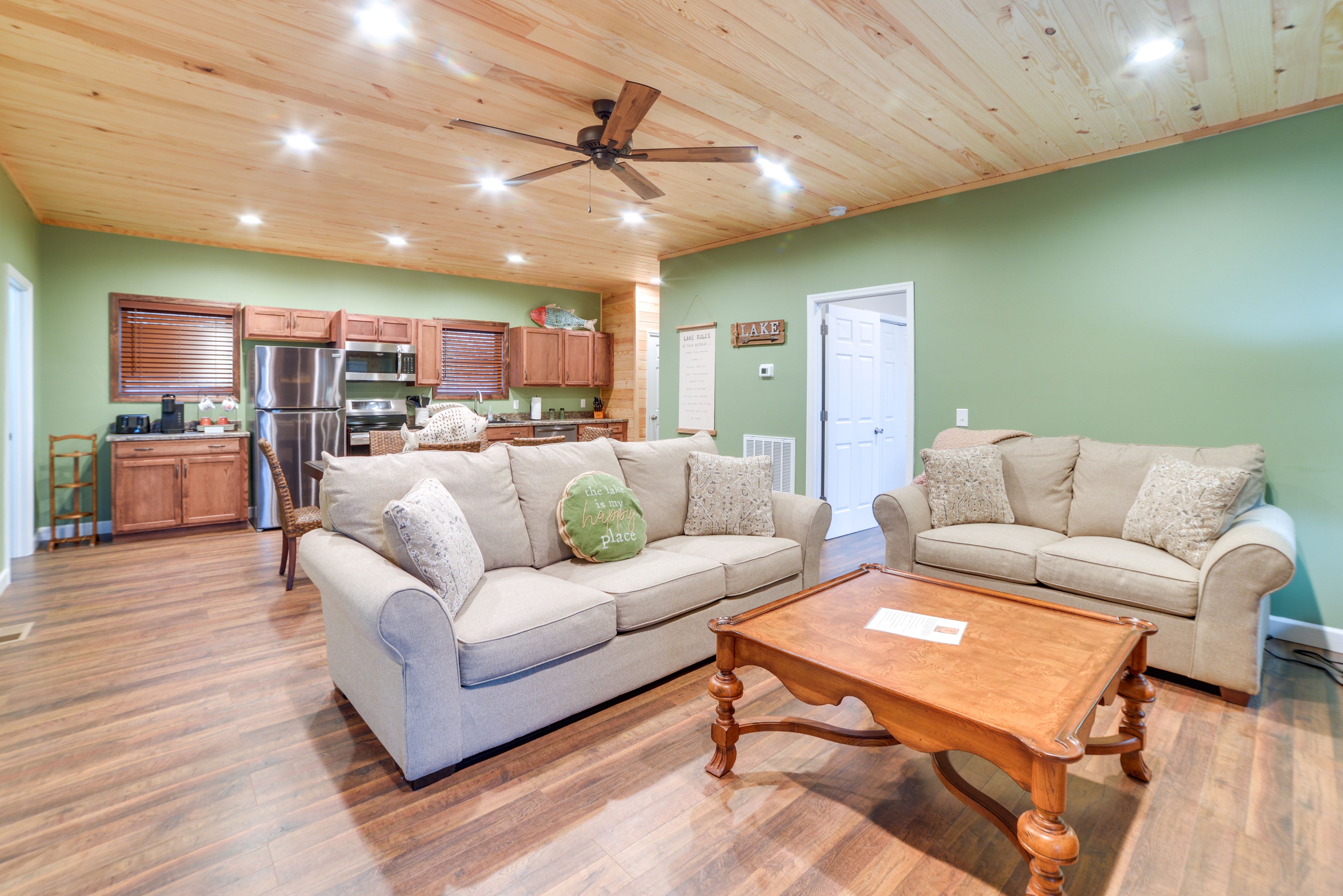 Living Room | Central A/C & Heating | Sleeper Sofa