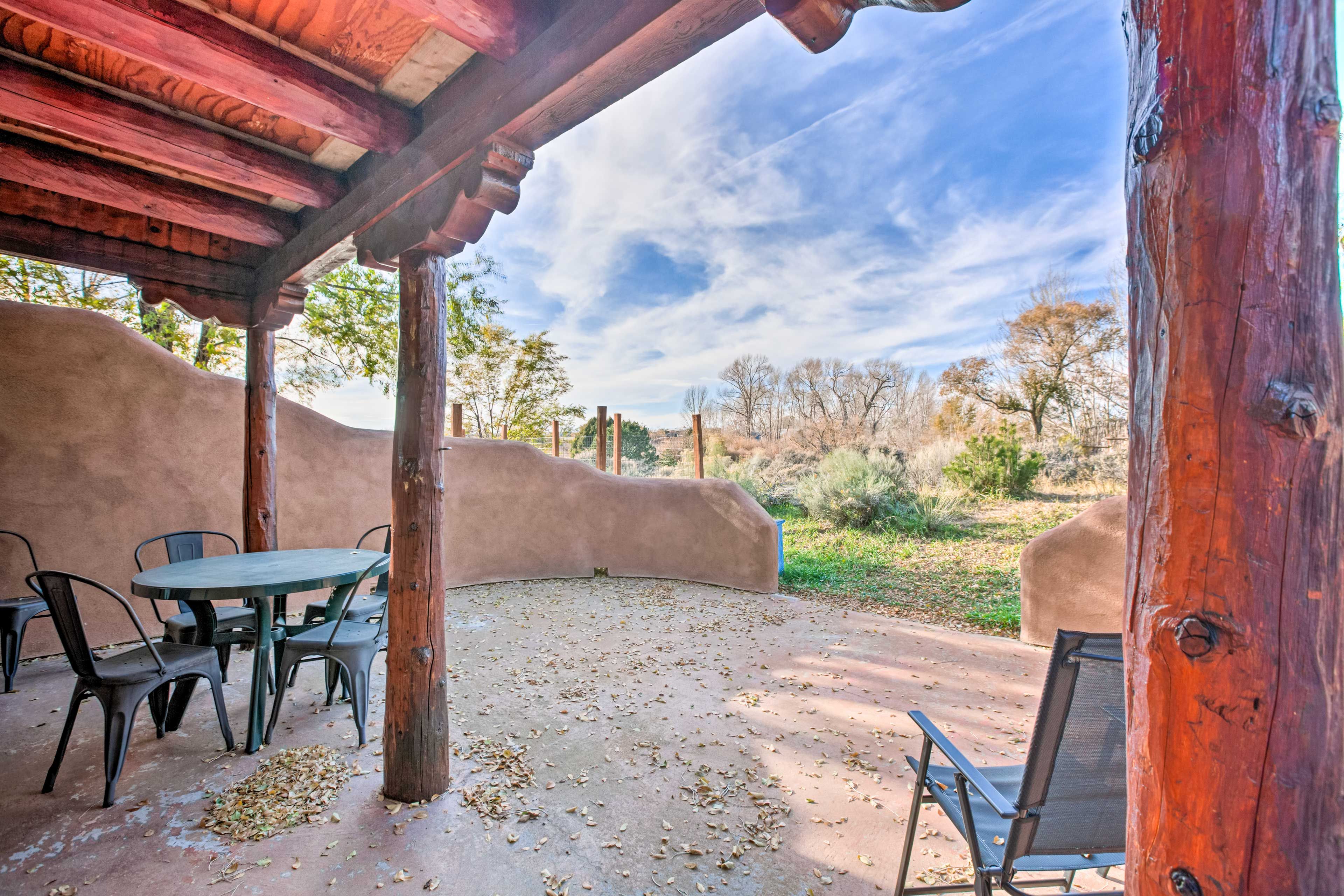 Back Patio | Dining Area | Gas Grill
