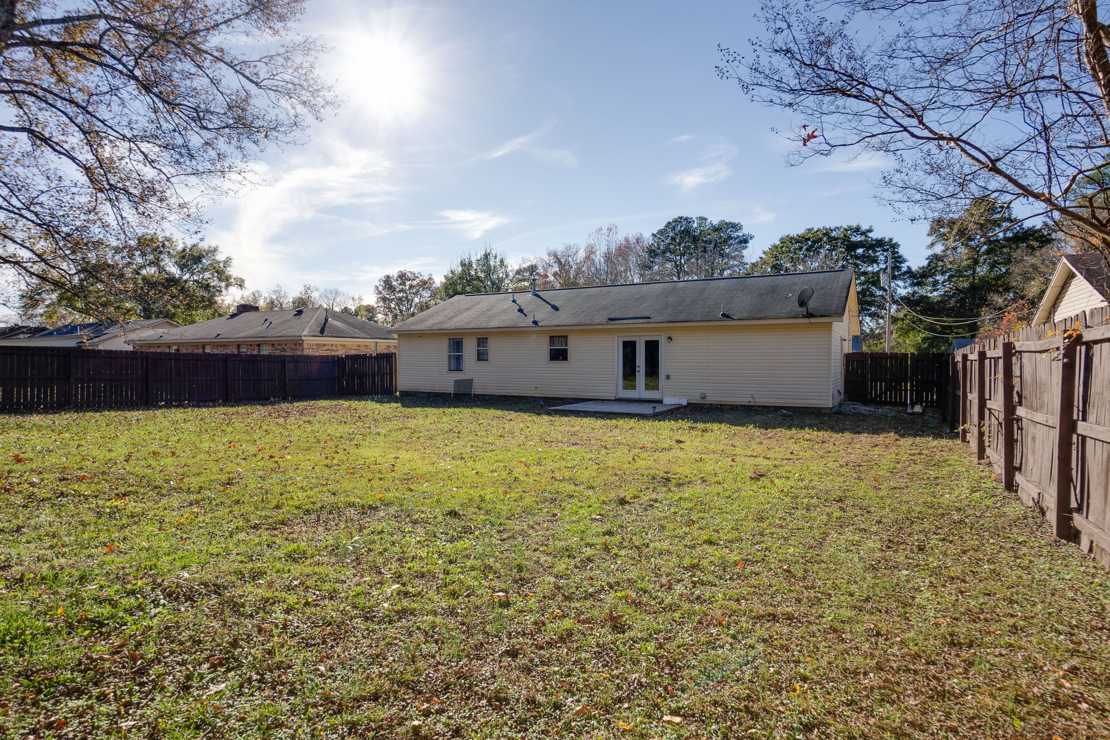 Private Fenced Backyard | Patio