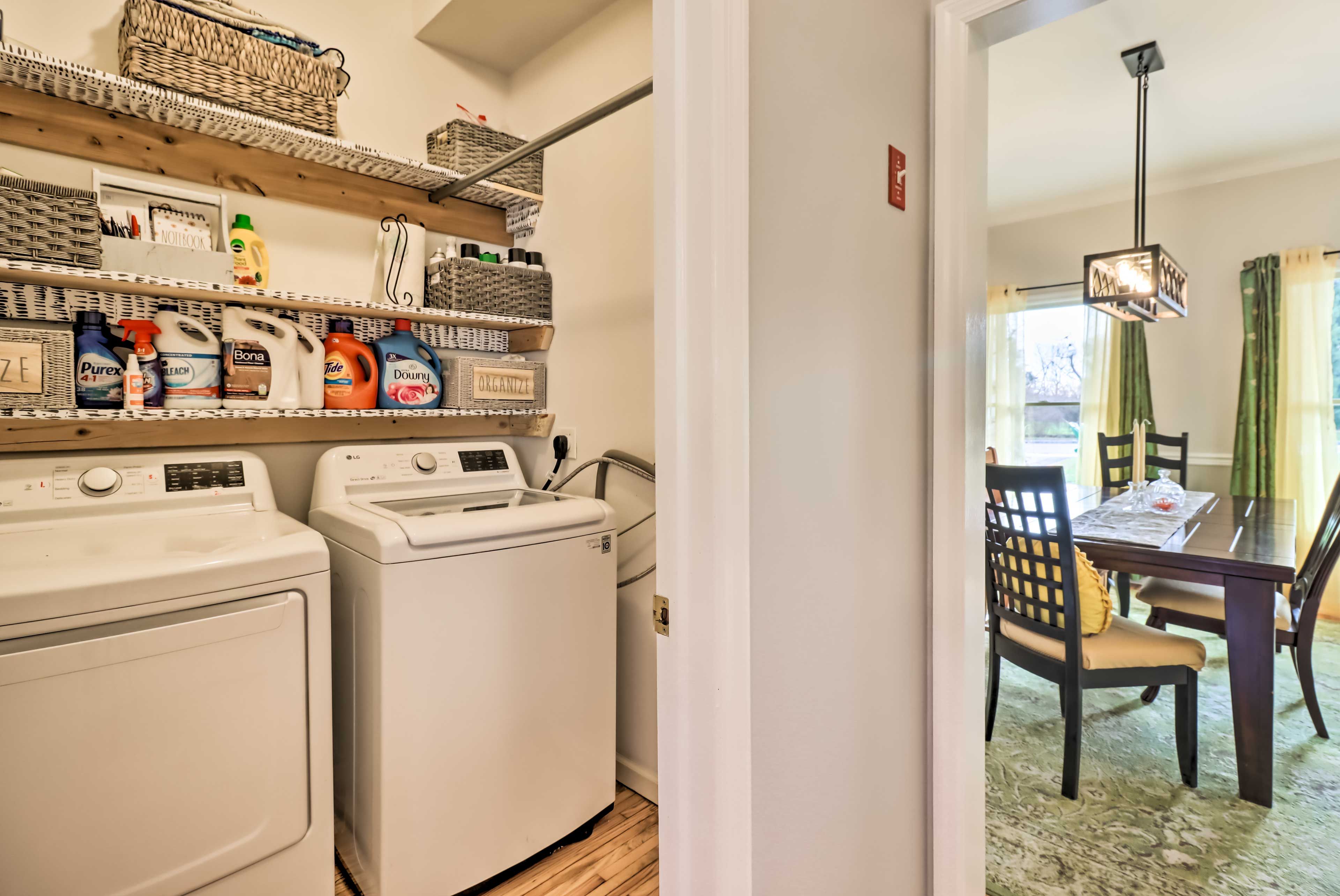 Laundry Area | Washer/Dryer | Laundry Detergent | Iron/Board