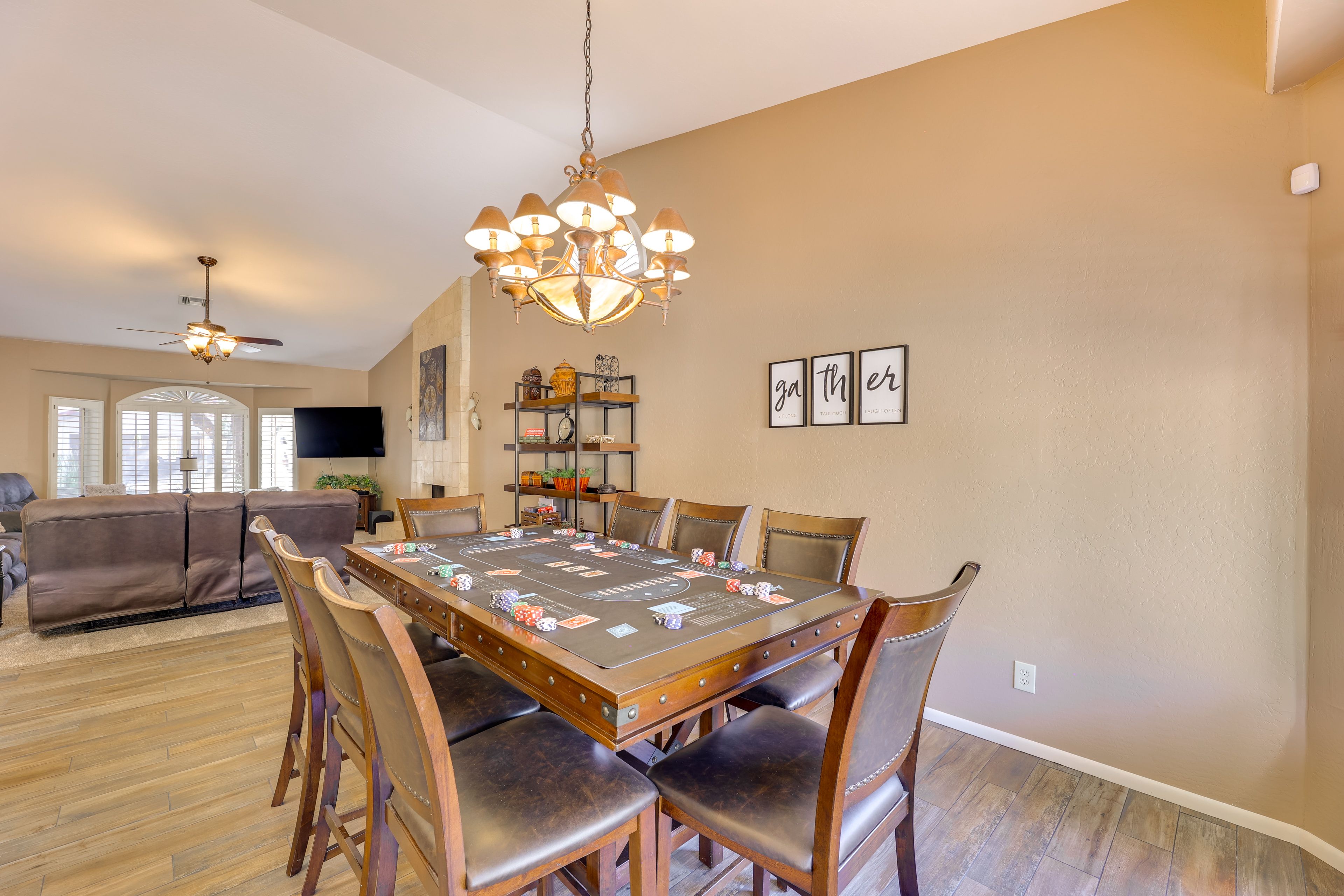 Dining Table w/ Poker Mat