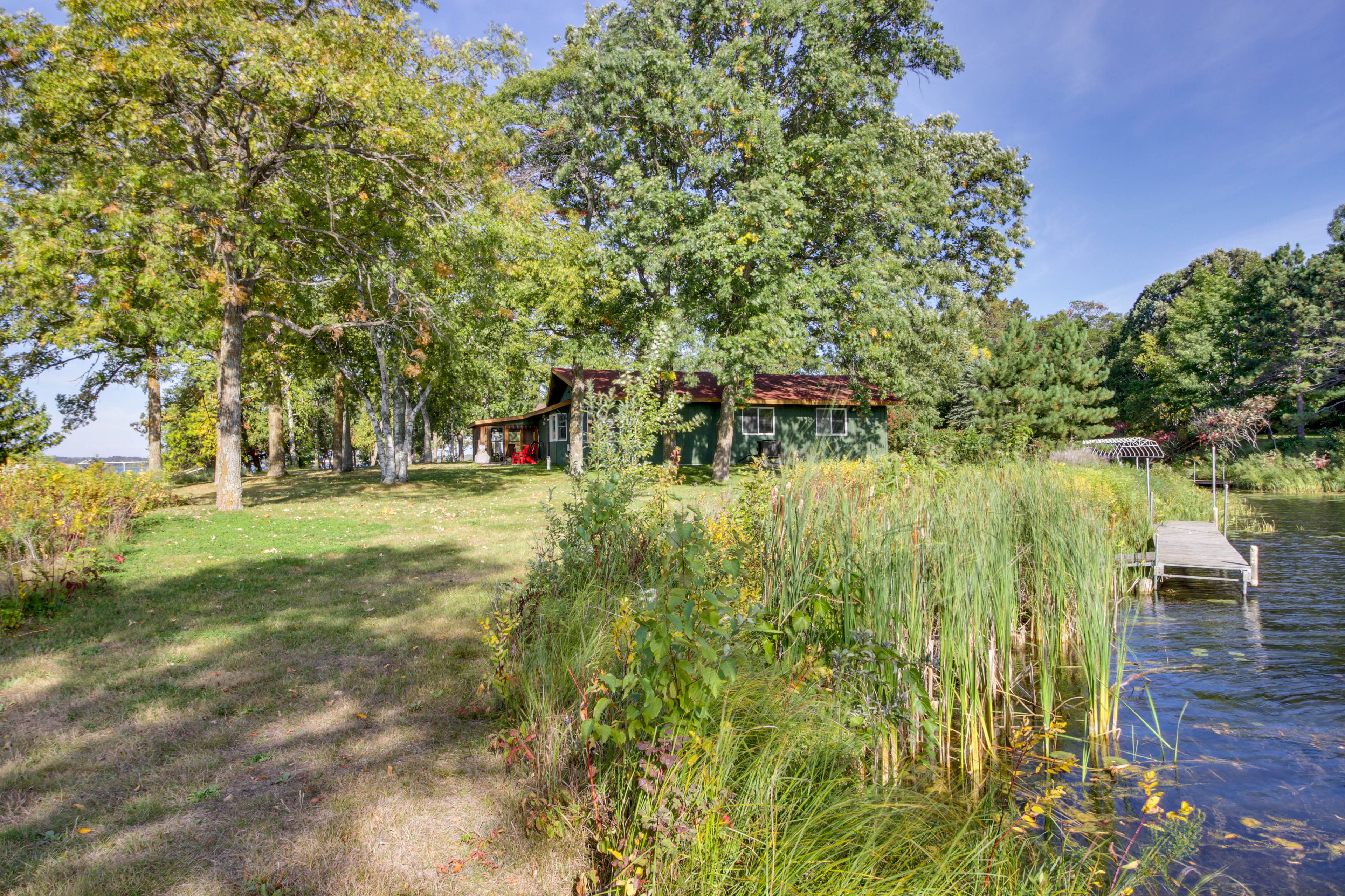 Backyard | Boat Dock & Lift (23' Boat Max) | Trailer Parking Allowed On-Site