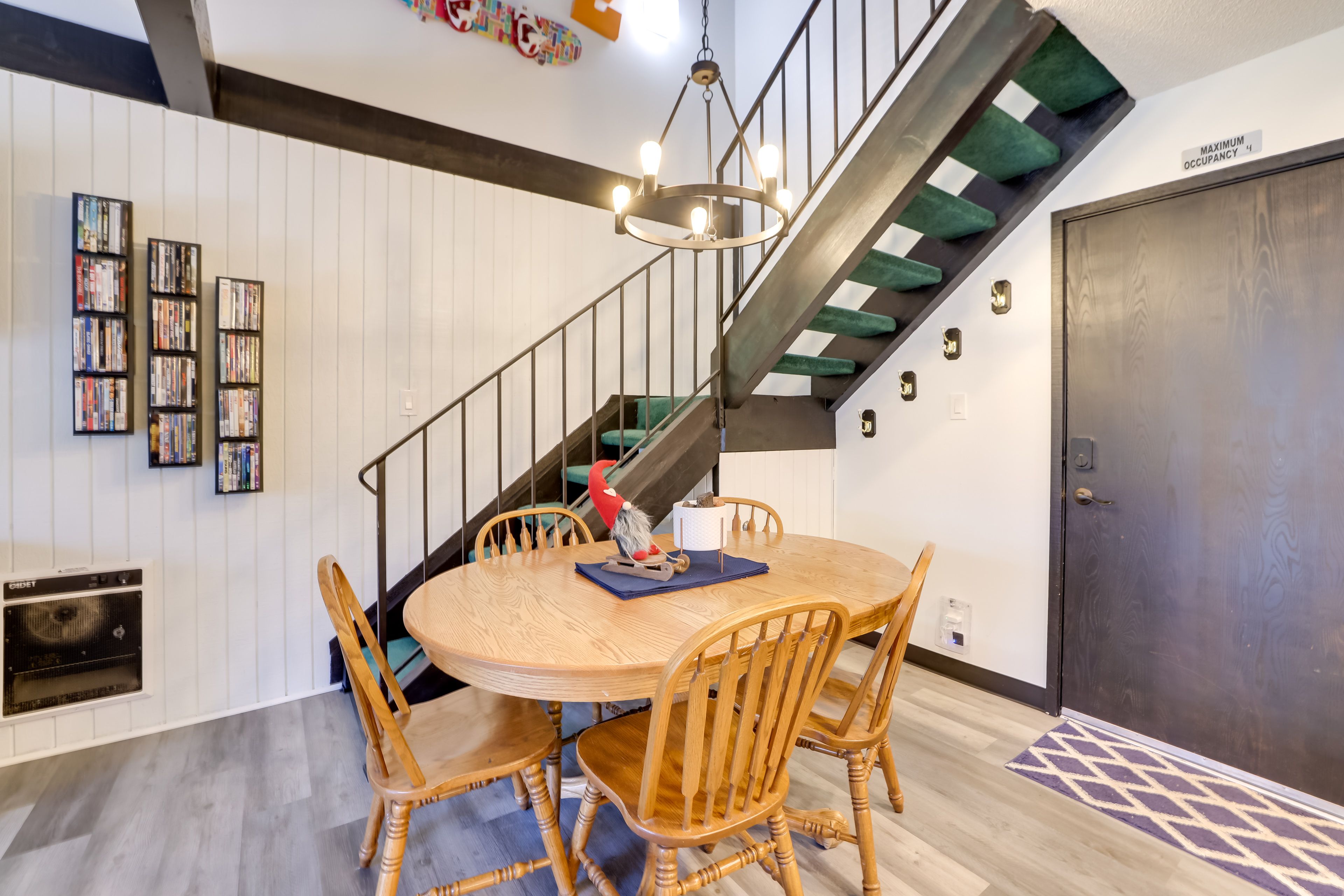 Interior | 3rd-Floor Unit | Bedroom/Full Bathroom on Main Floor