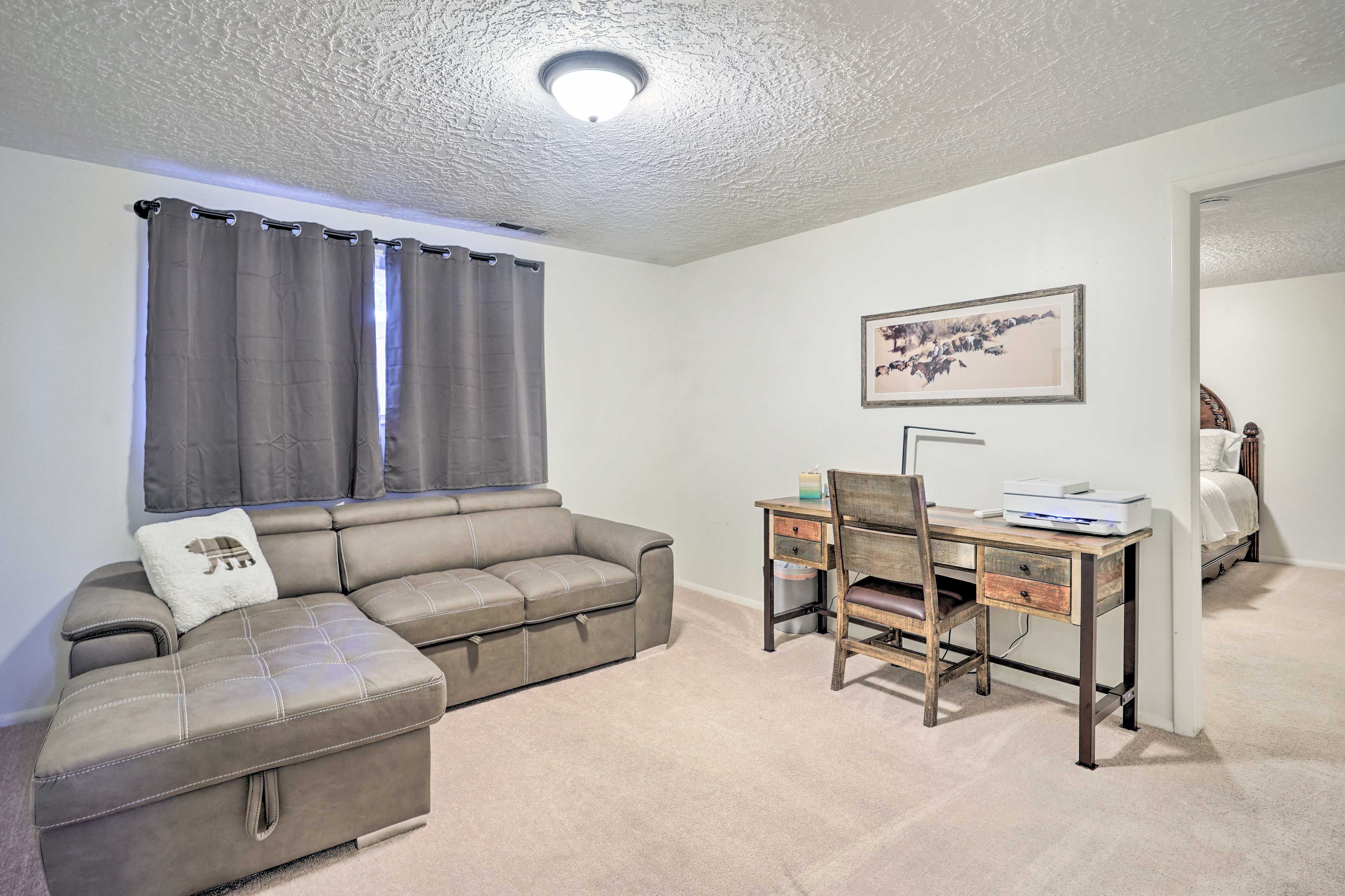 Office | Sleeper Sofa | Lower Level