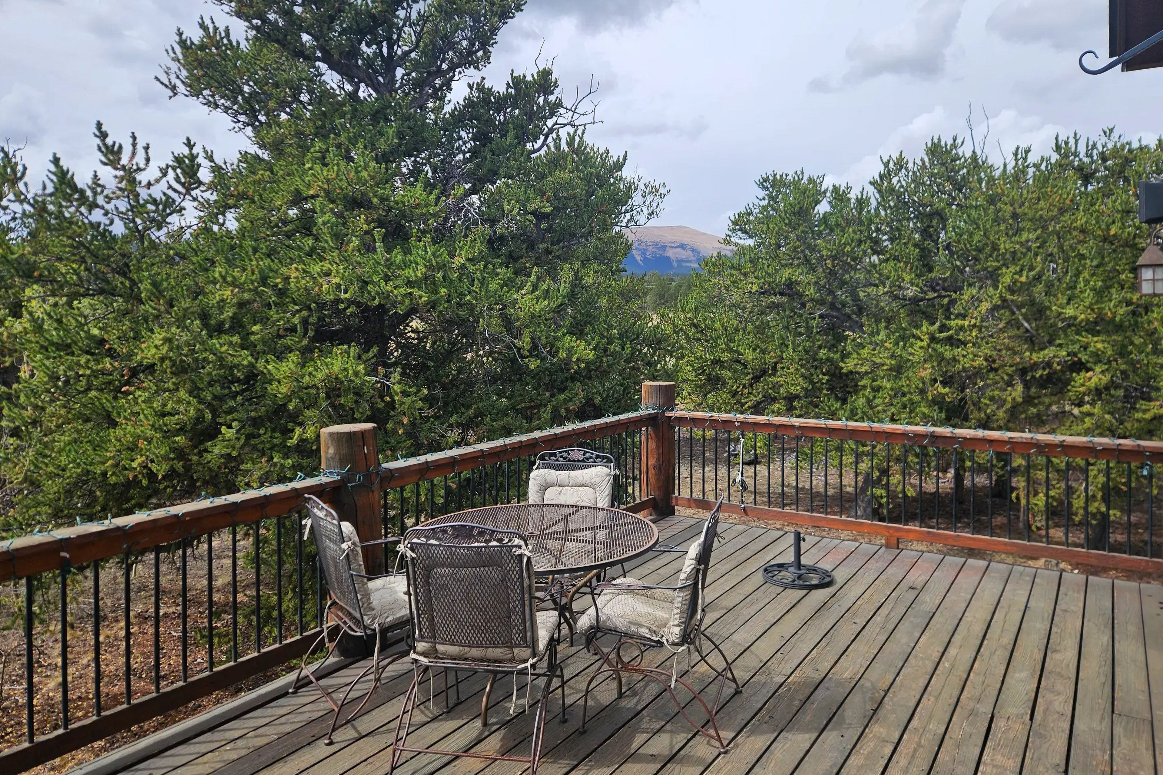 Furnished Deck | Mountain Views | Outdoor Dining