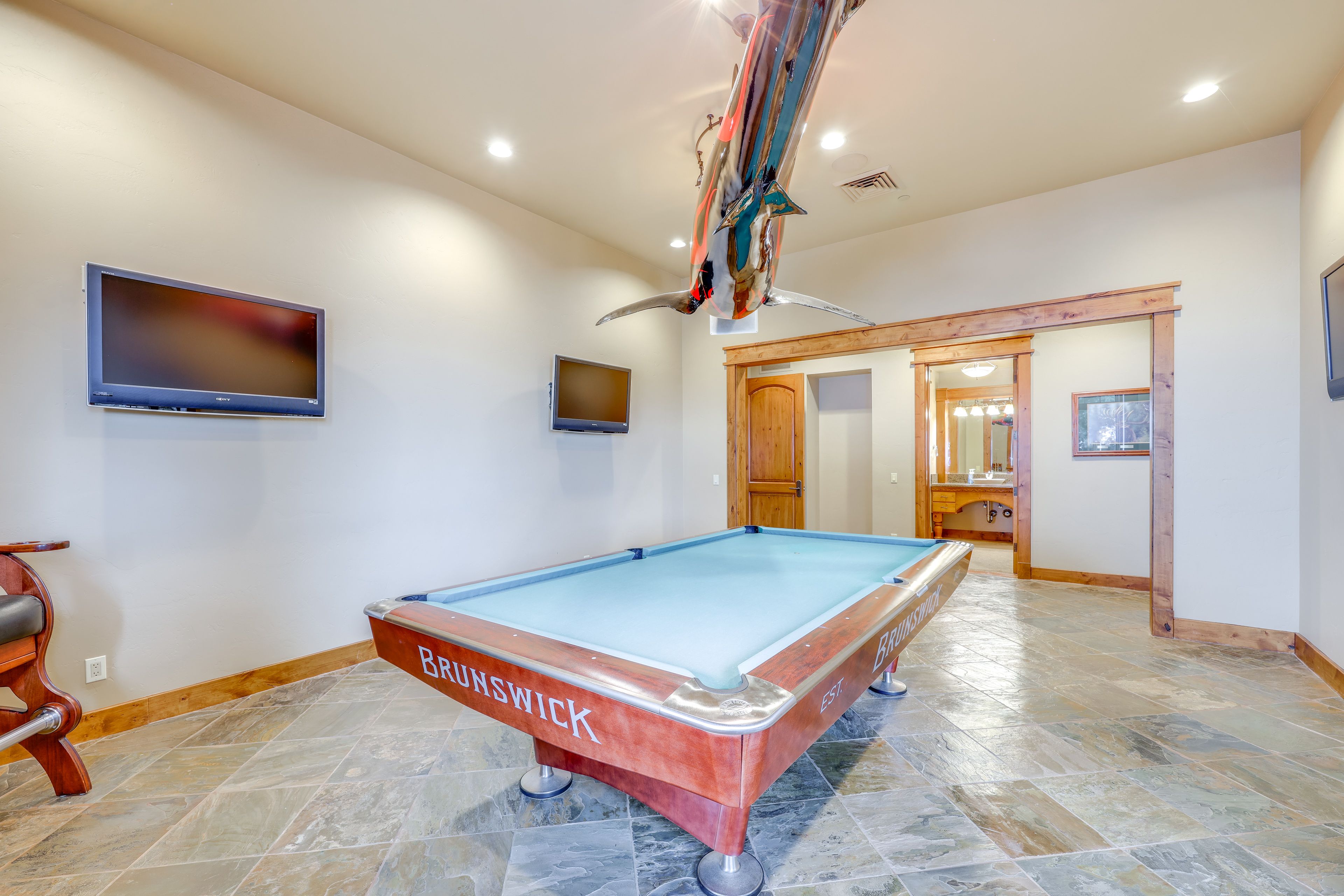Game Room | Lower Level | Pool Table | Smart TVs