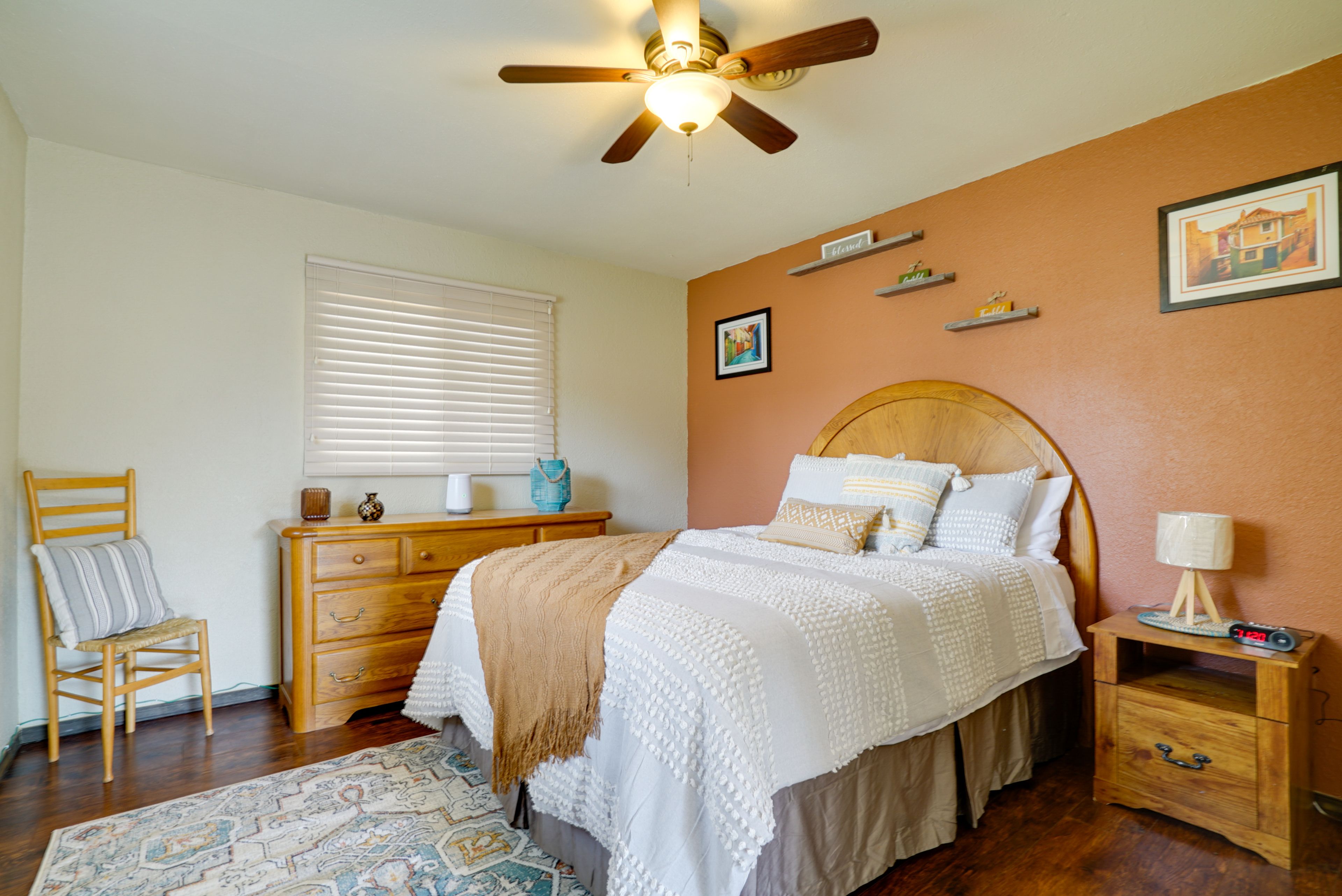 Bedroom 3 | Queen Bed | Dresser | Seating | Closet | Linens Provided
