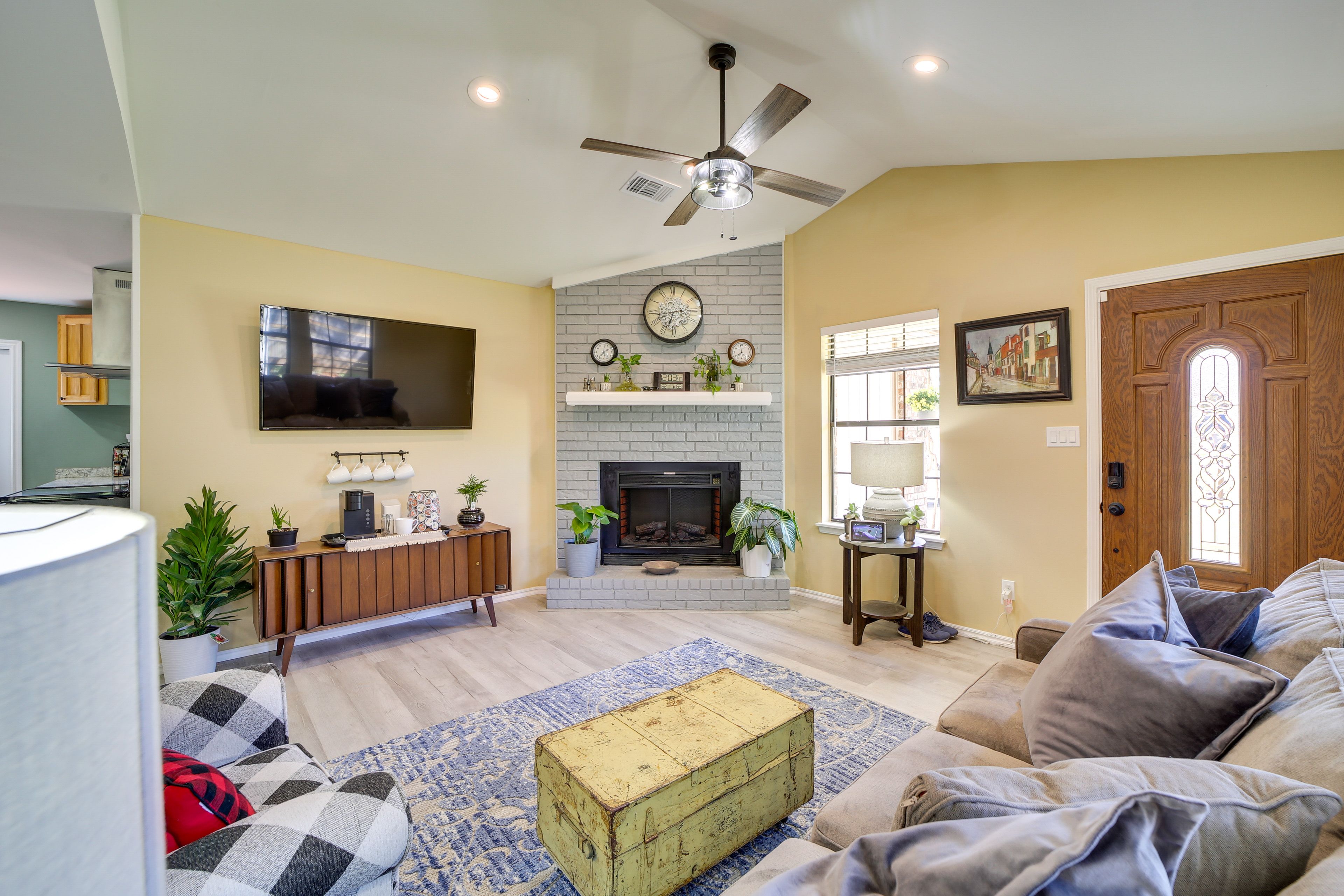 Living Room | Main Floor | Central Air Conditioning | Electric Fireplace