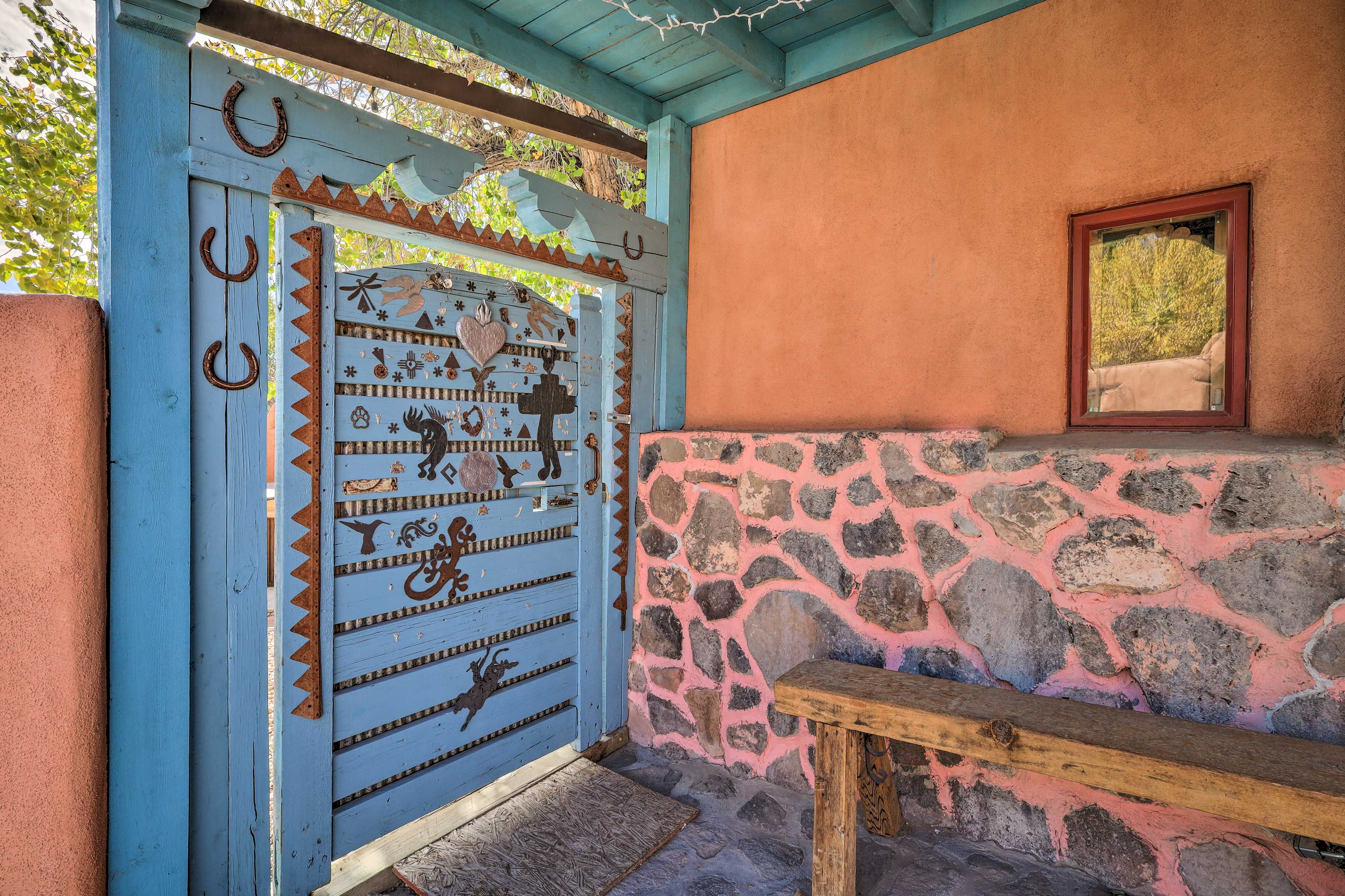 Gate Entrance to Patio & Hot Tub