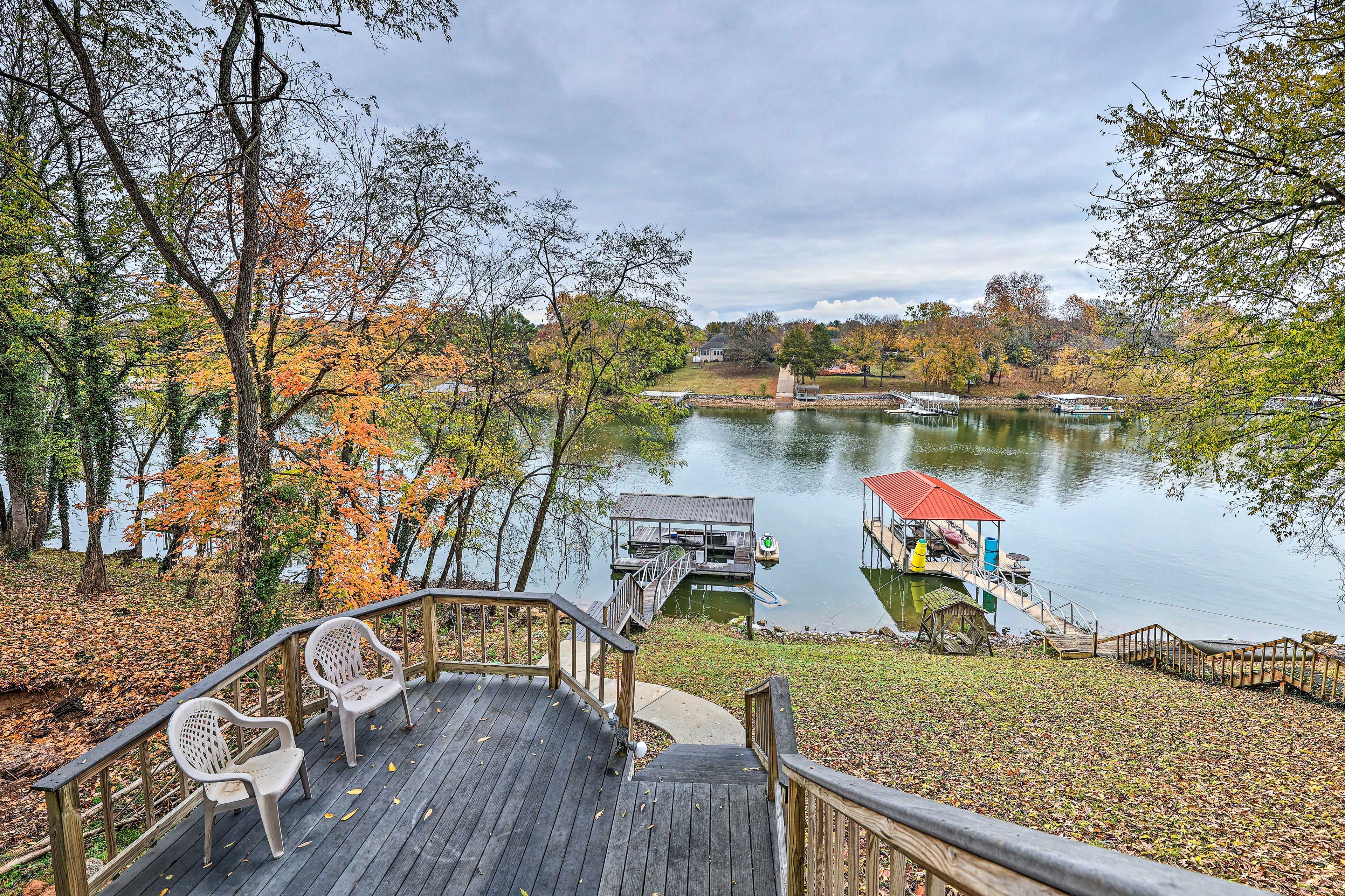 Stairs to Access Lake & Private Dock