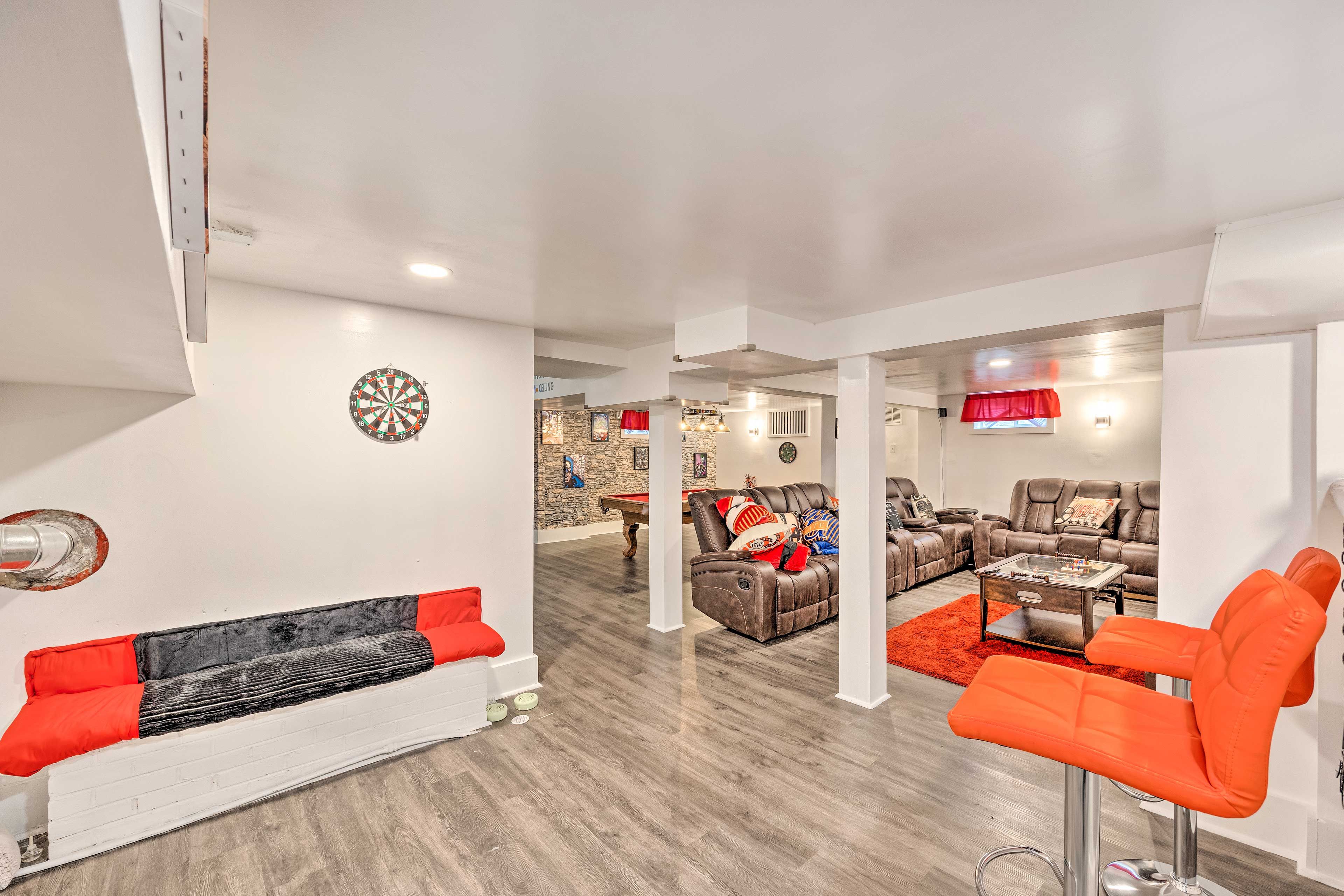 Game Room/Theater Area | Pool Table | Movie Library | Board Games