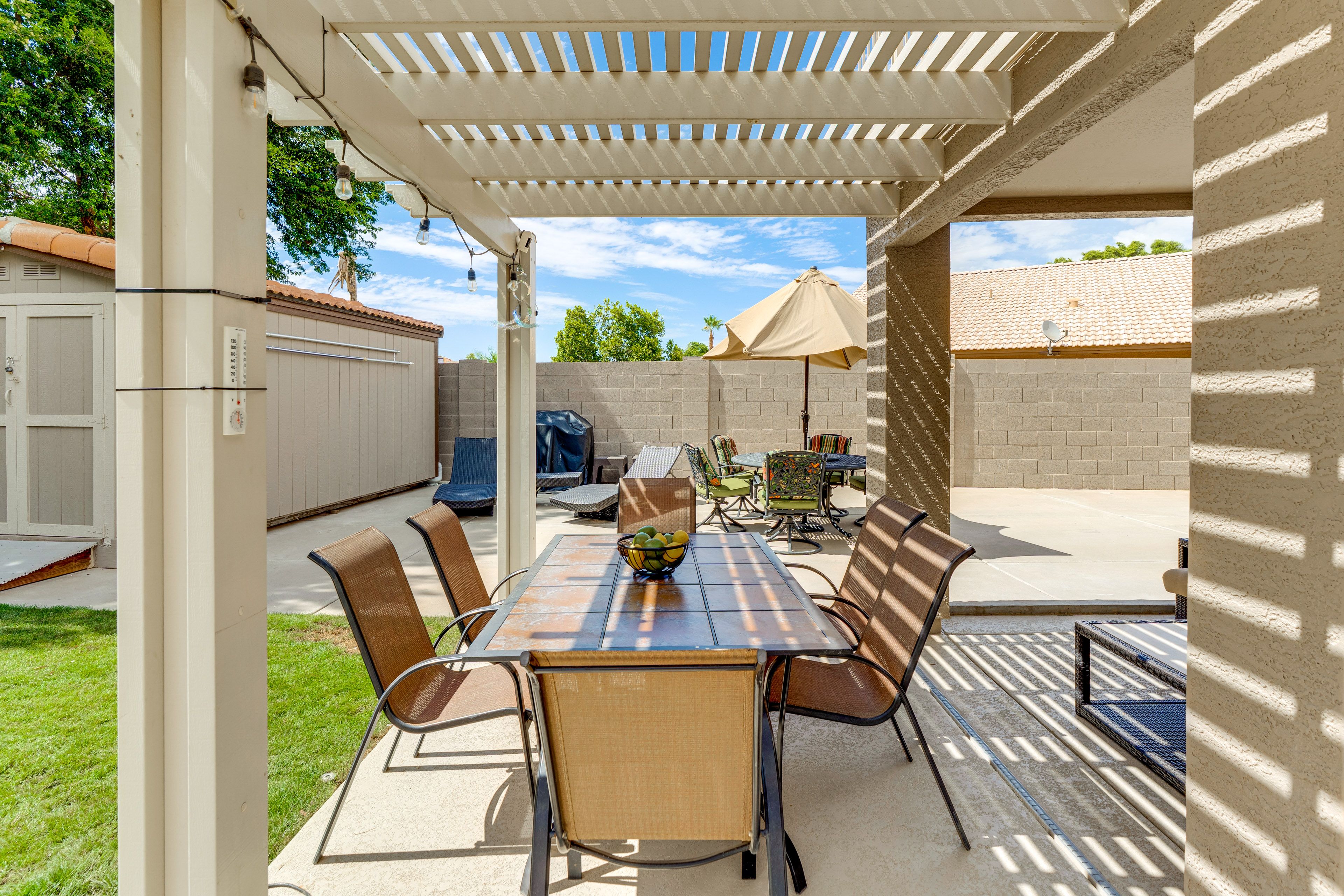 Patio | 2 Dining Areas | Grill