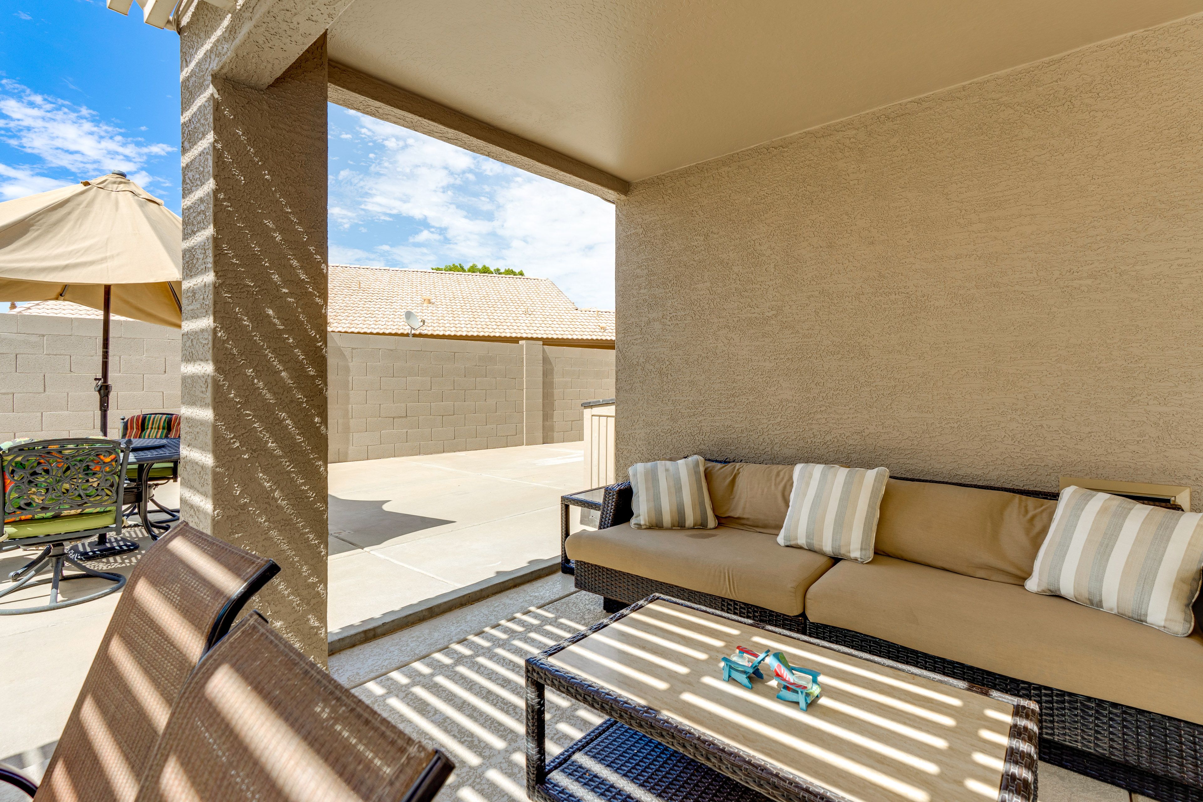Furnished Patio | 2 Dining Areas | Grill