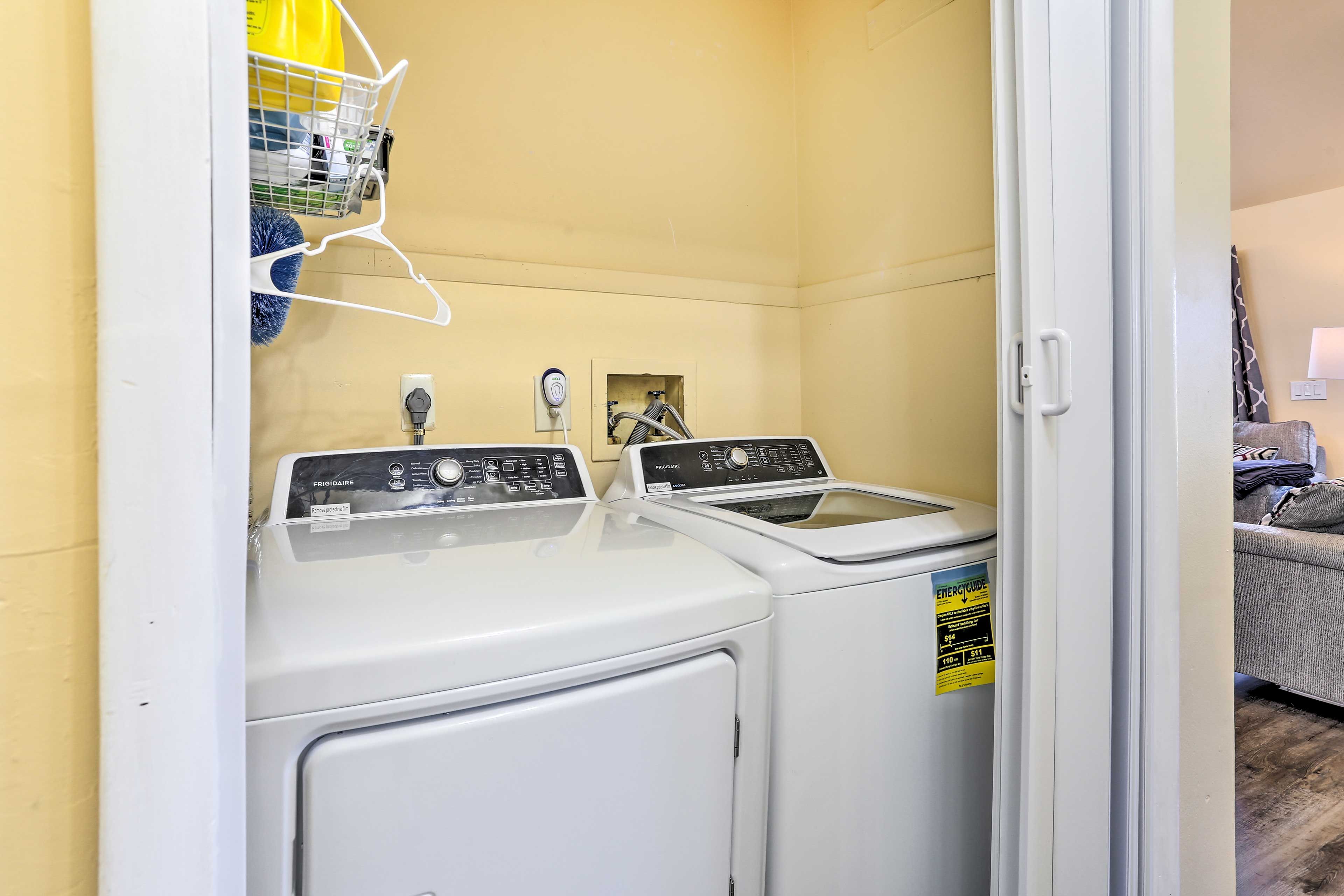 Laundry Area | 1st Floor | Washer/Dryer | Laundry Detergent | Iron/Board