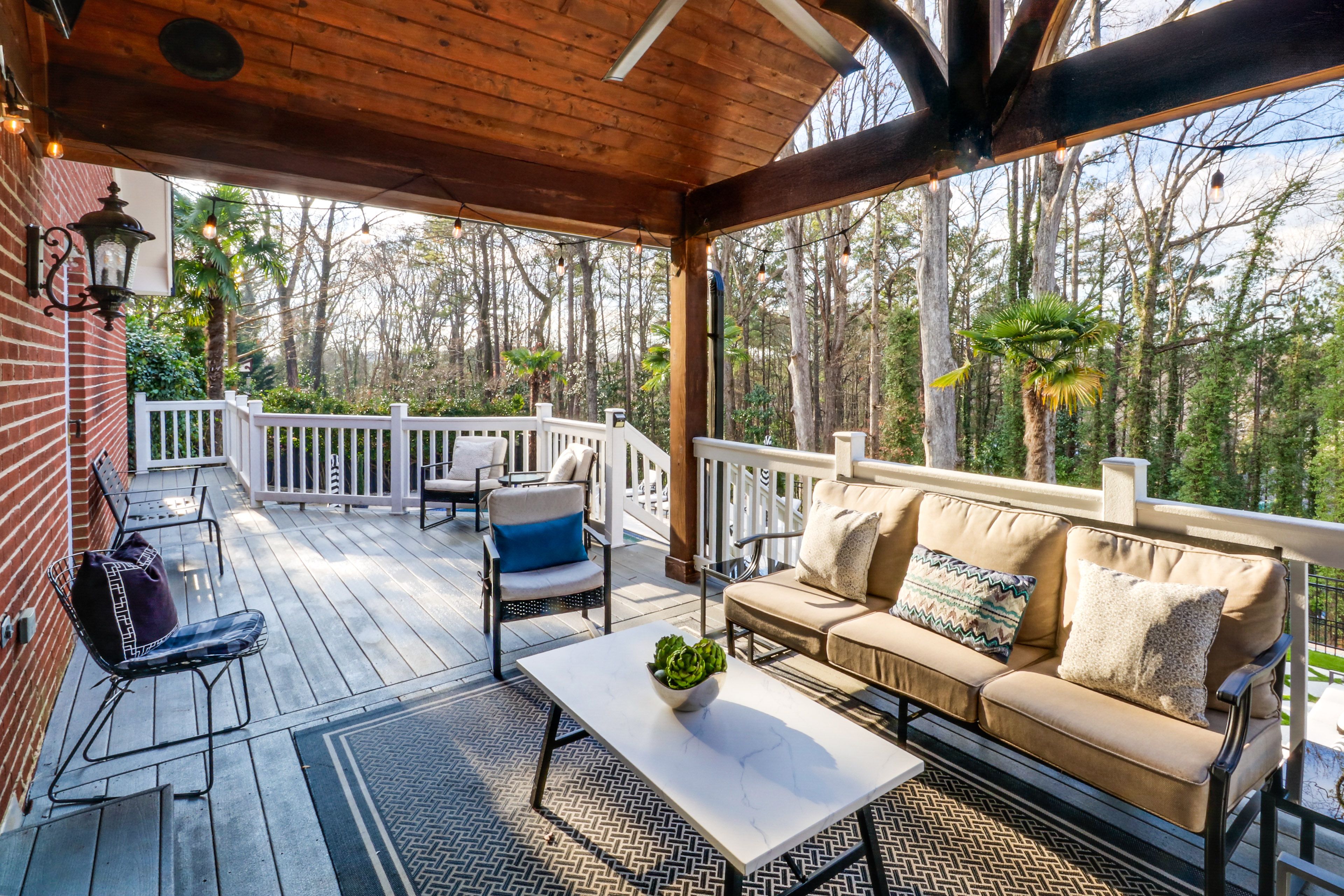 Private Deck | Partially Covered | Lounge Area