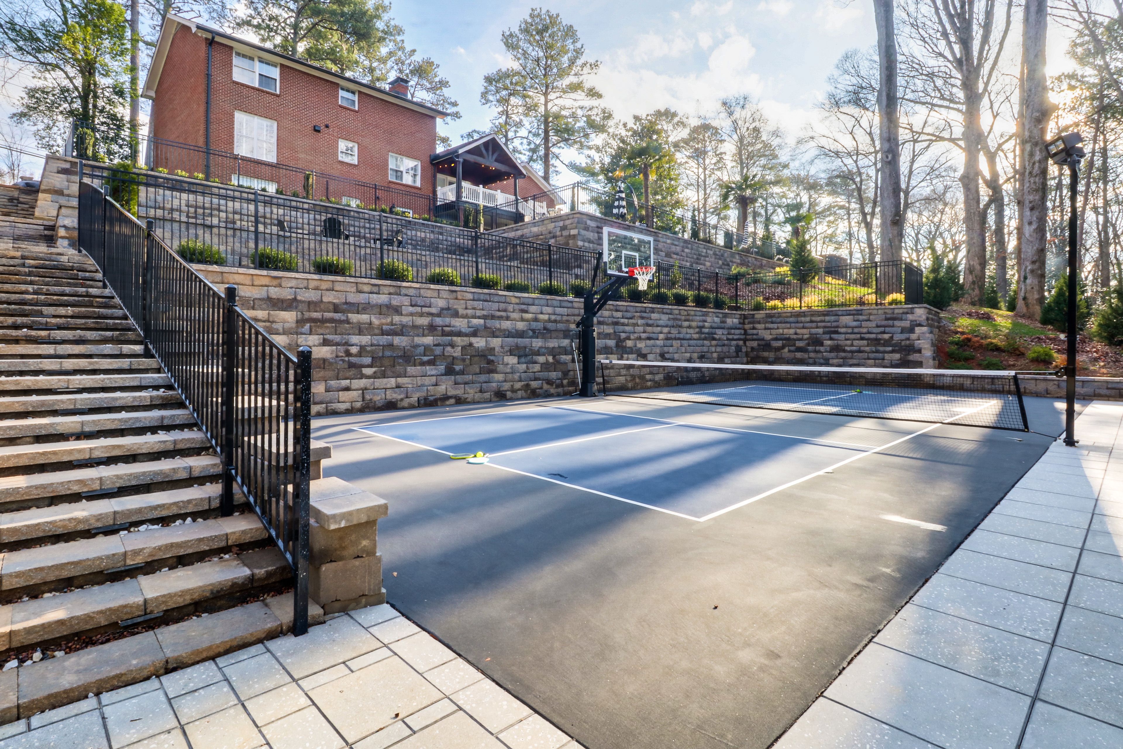 Private Pickleball + Basketball Court