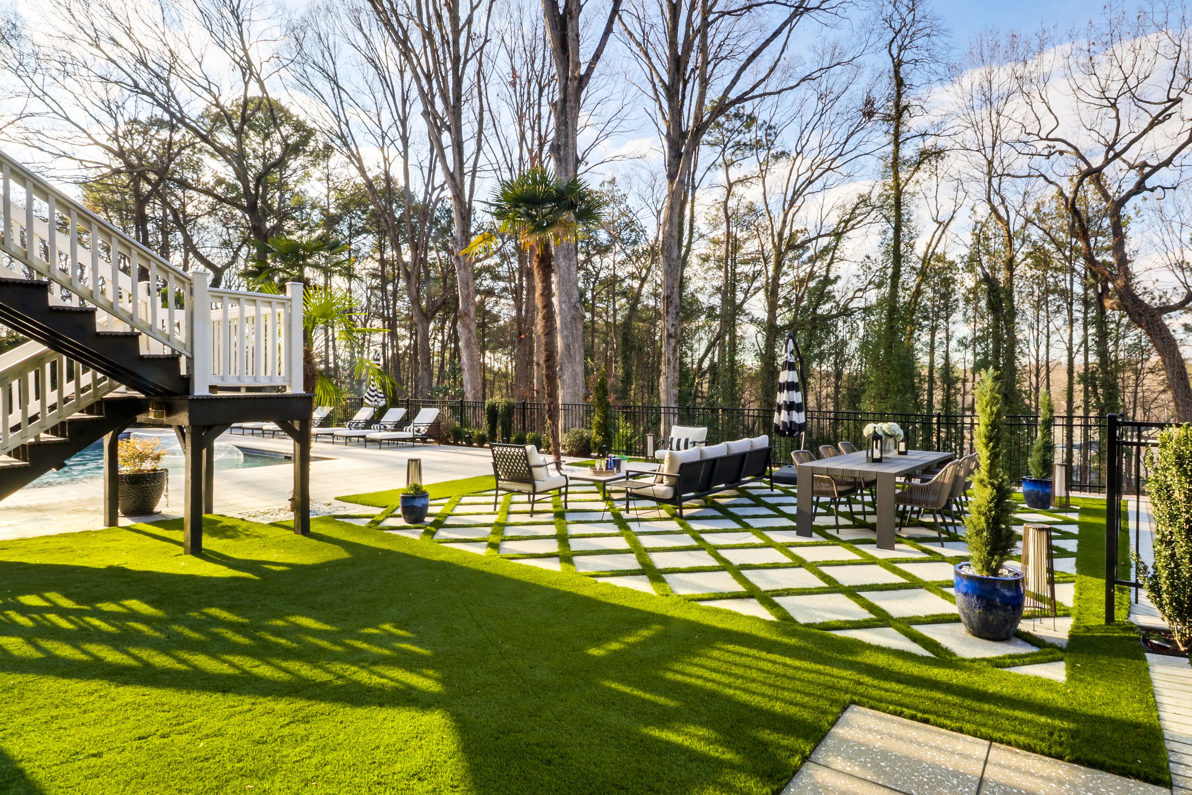 Furnished Patio | Dining & Lounge Area