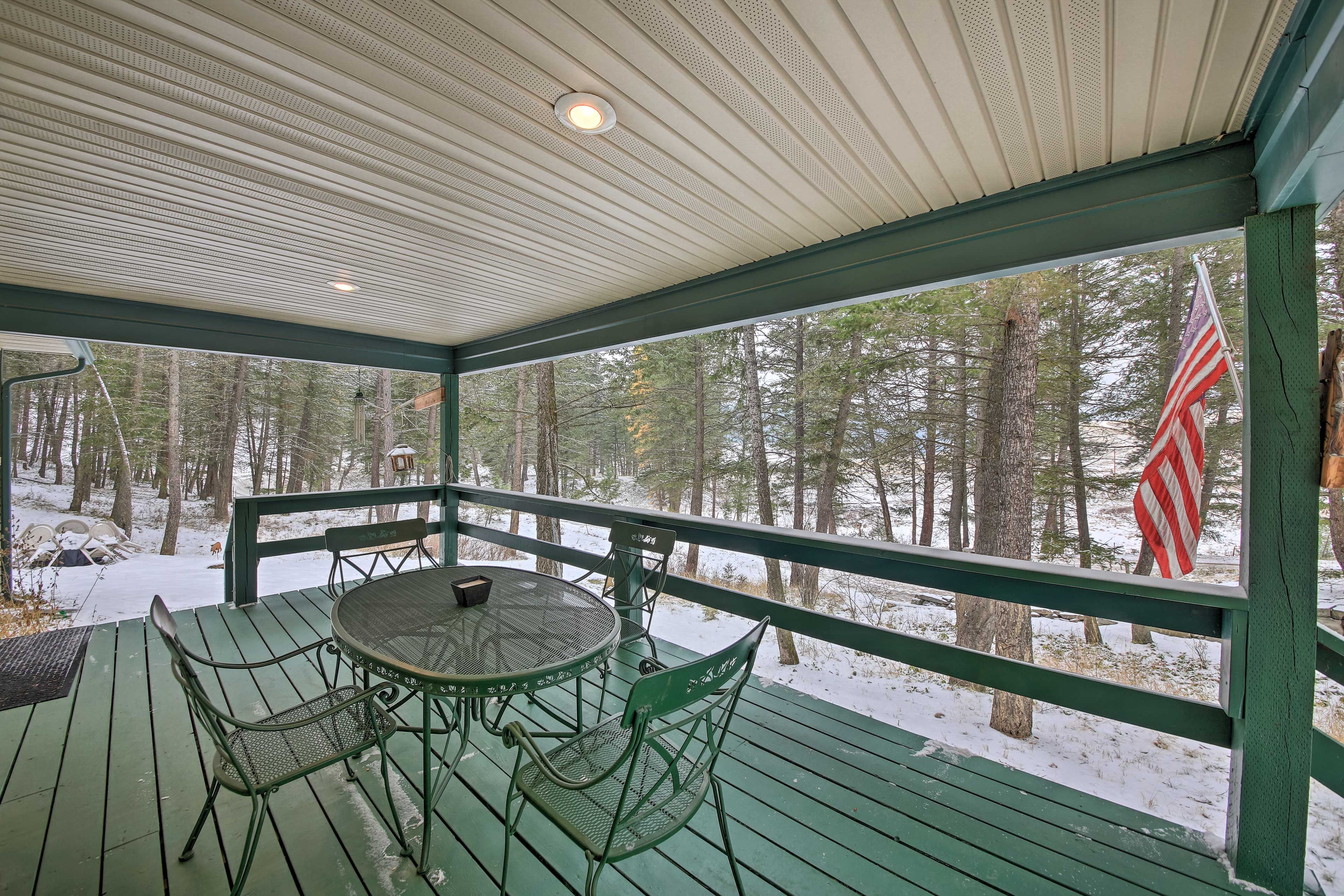 Deck | Mountain Views | 5-Acre Property