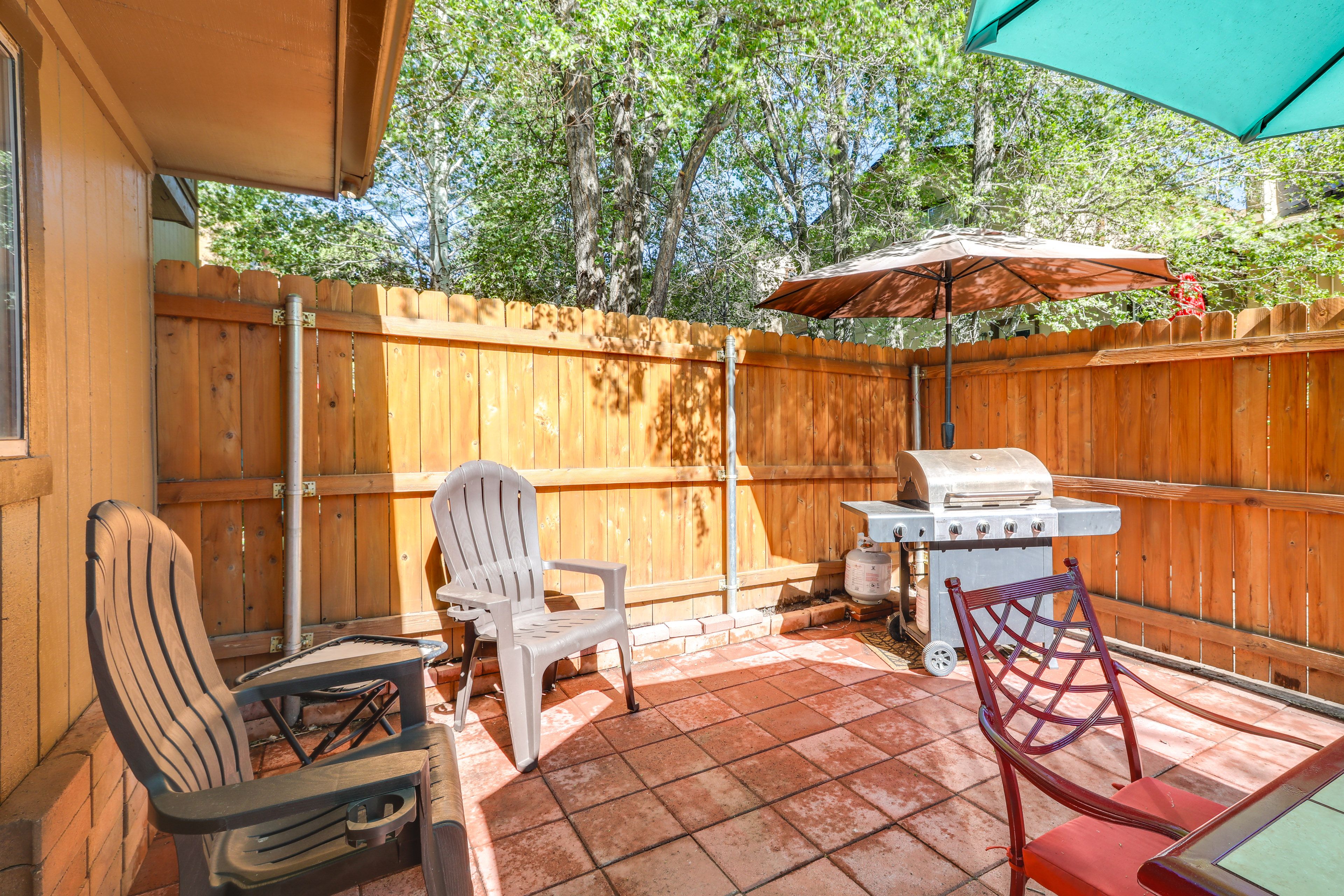 Patio | Outdoor Dining Area | Gas Grill