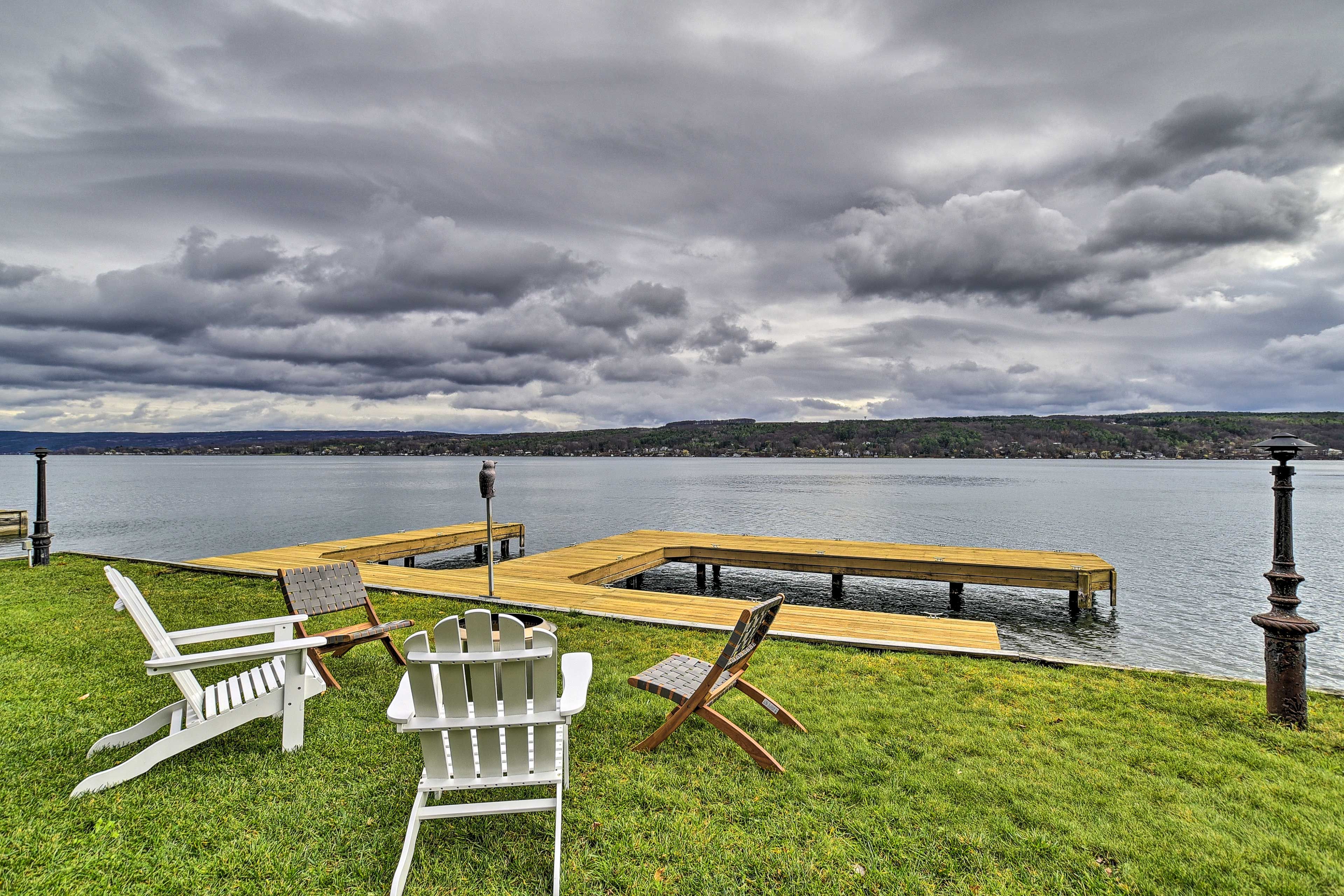 Backyard | Fire Pit | Dock | 1 Boat Slip Available (Right Side)
