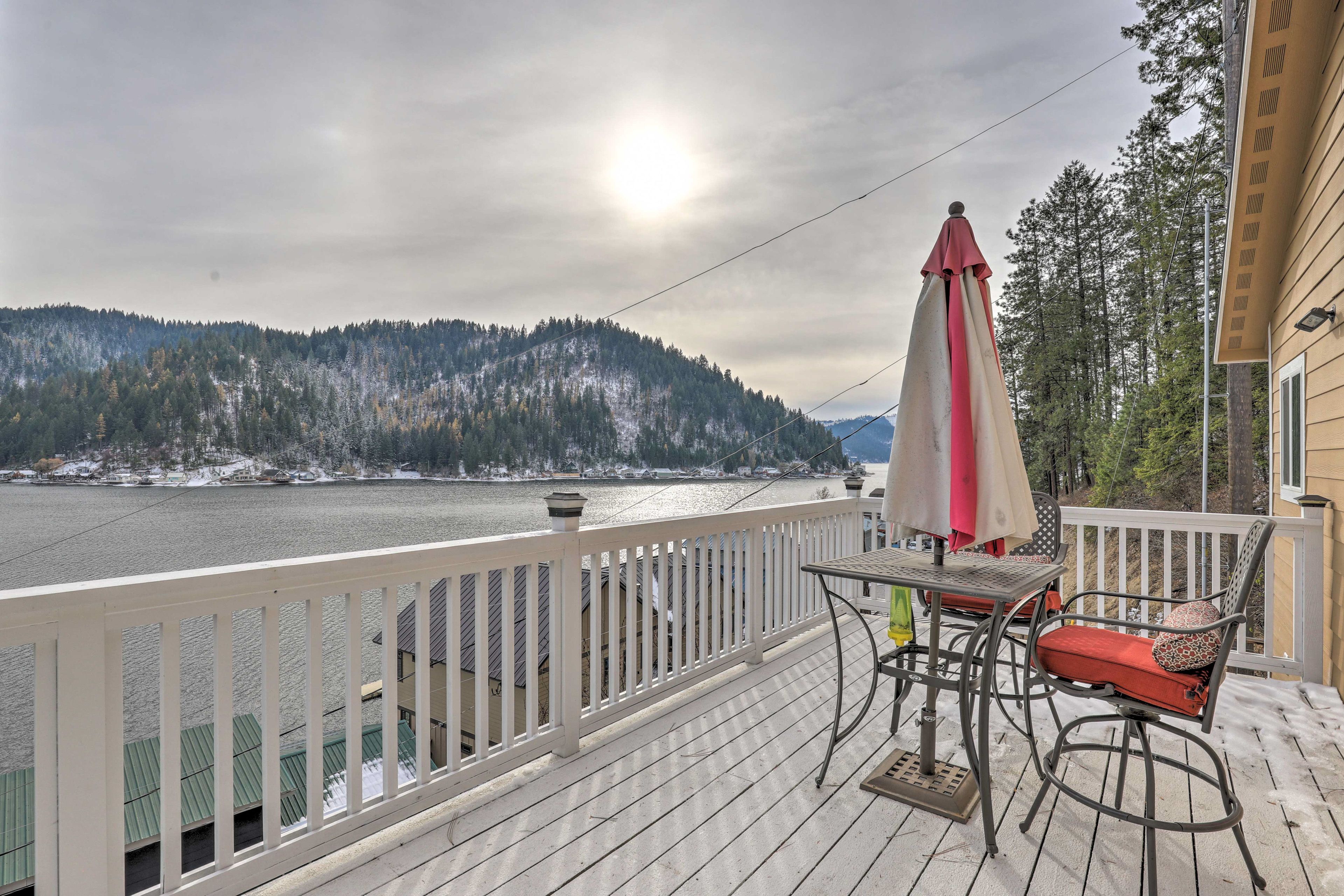 Private Deck | Gas Grill | Outdoor Dining Table w/ Umbrella | Deer Lake Views