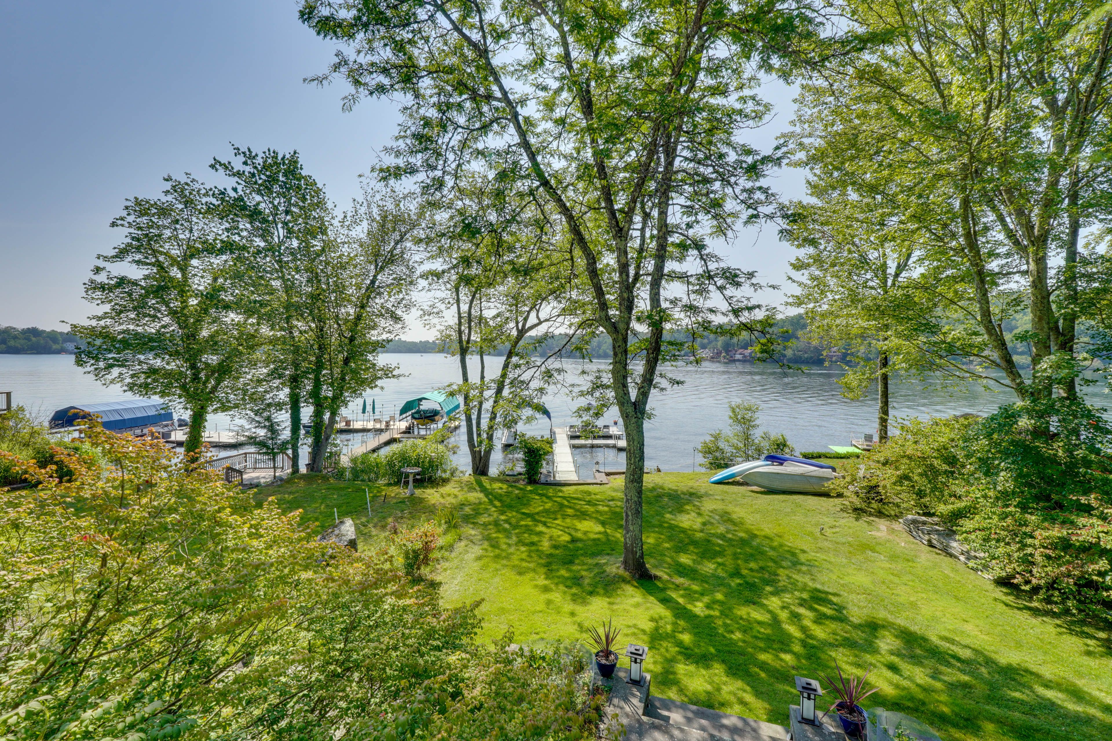 Spacious Yard | Kauneonga Lake Access | Private Dock (Currently Unavailable)