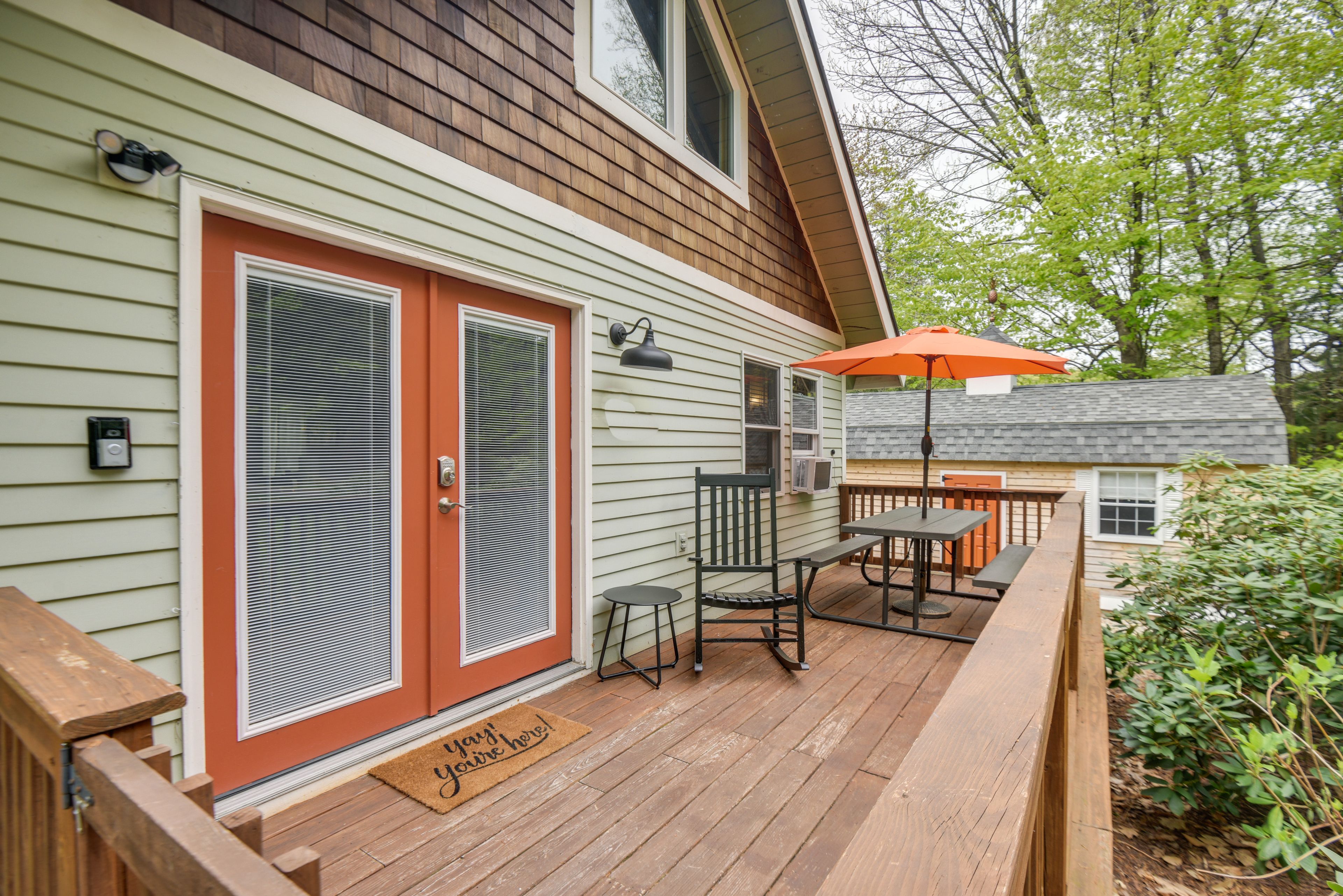 Private Deck & Home Entrance