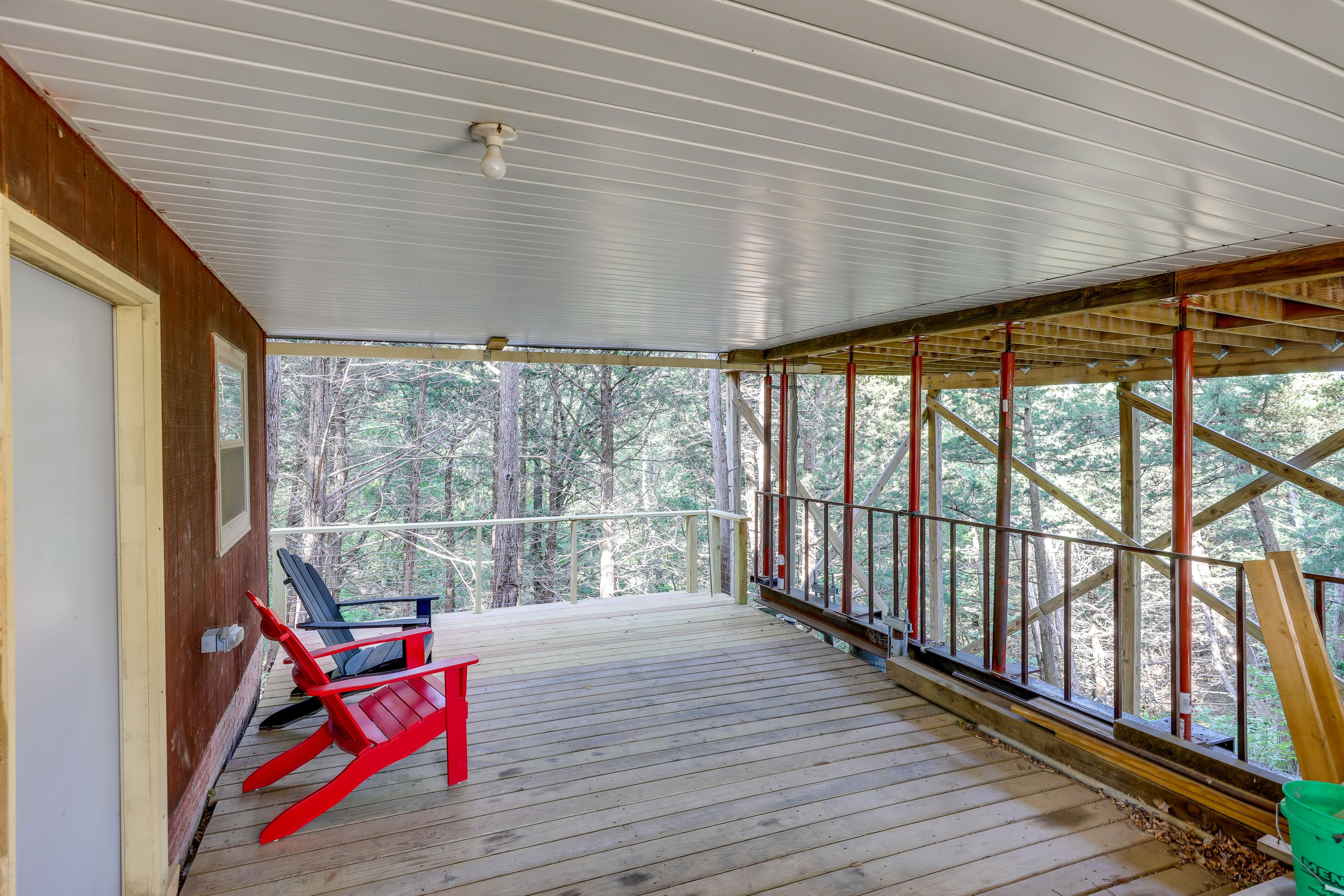 Covered Deck | 1st Floor | Access via Sleeping Nook