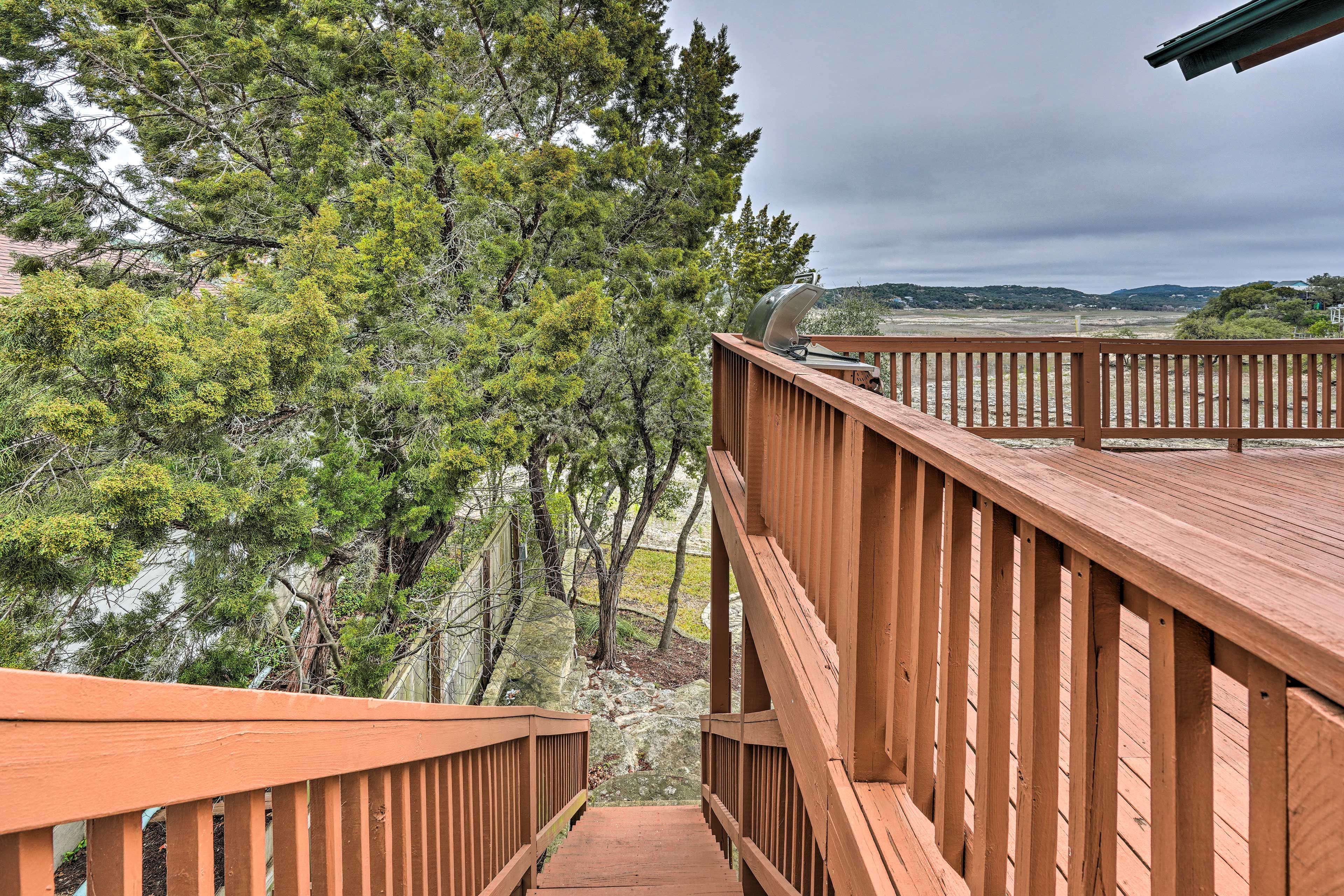 Steps to Lower Deck