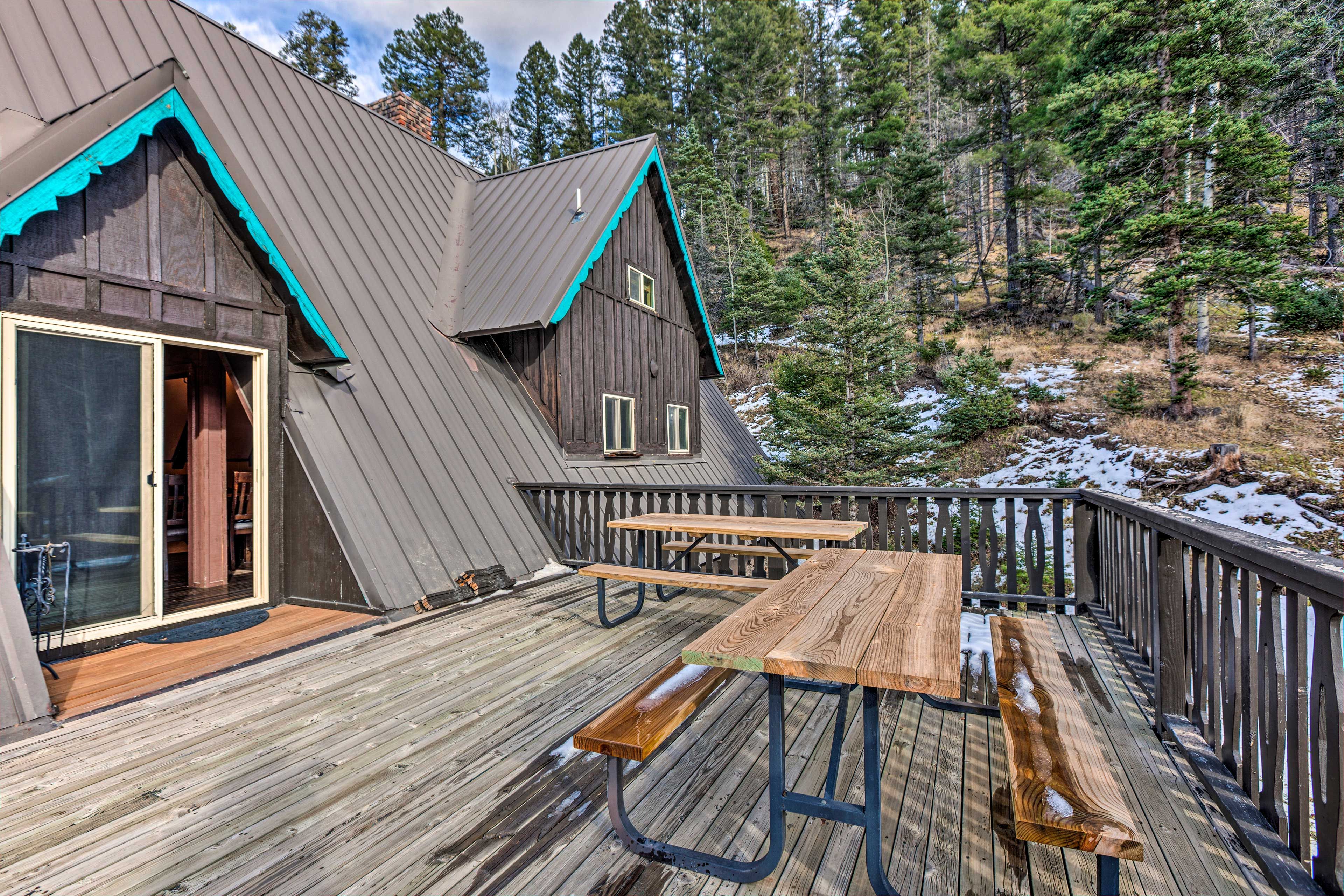 Cabin Exterior | Furnished Deck