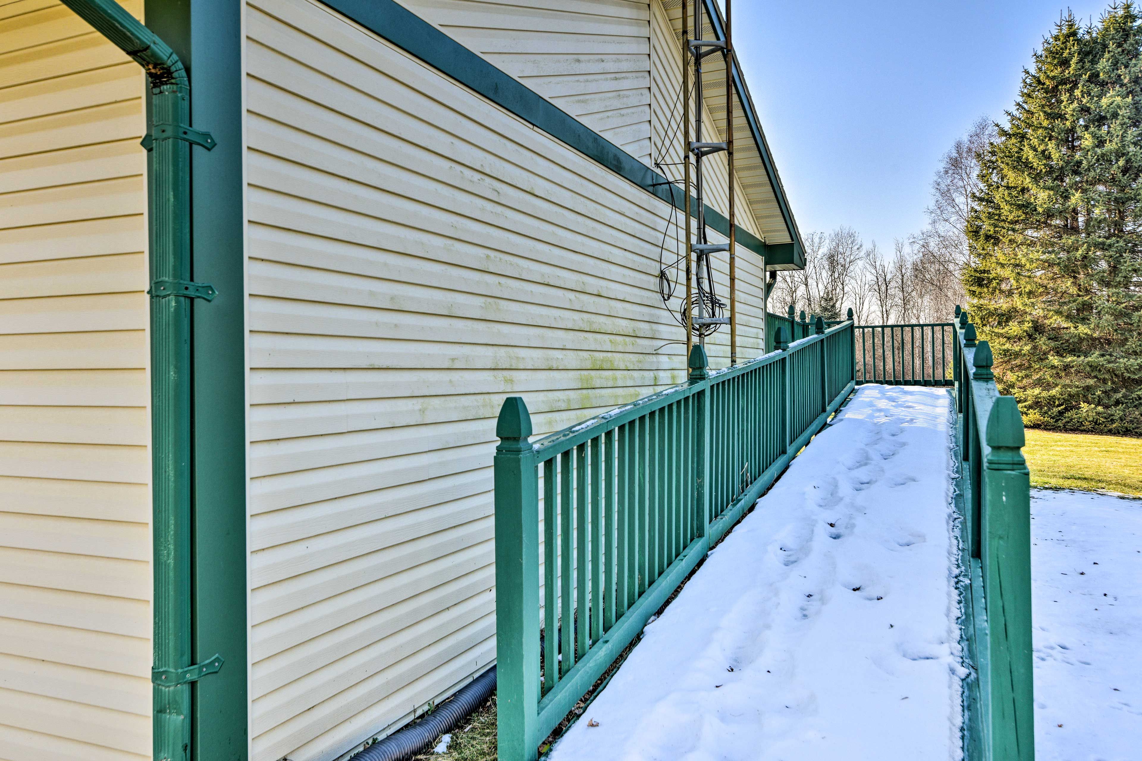Step-Free Access via Exterior Ramp