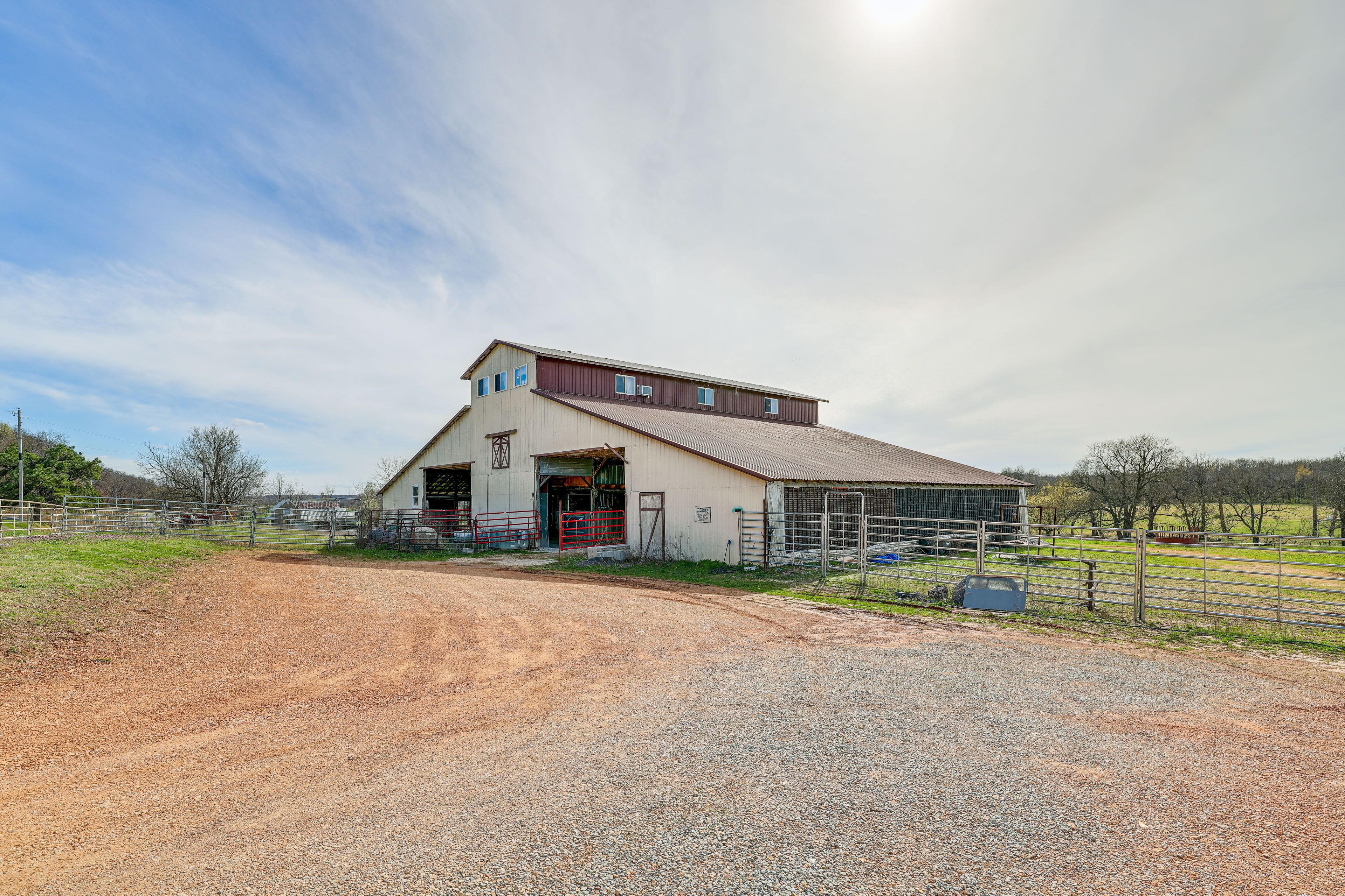 Barn Exterior | Single-Story Apartment (3rd Floor) | Central A/C & Heating