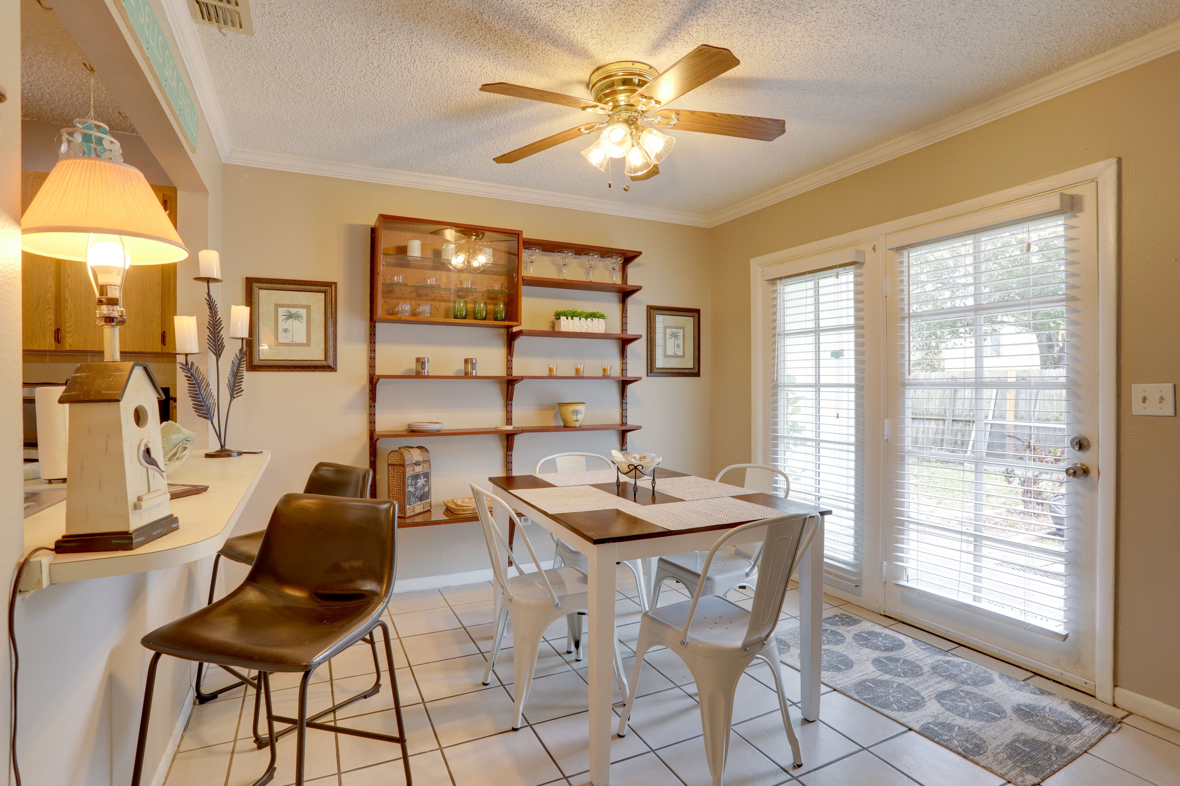 Dining Area | 1st Floor | Dishware & Flatware | Yard Access