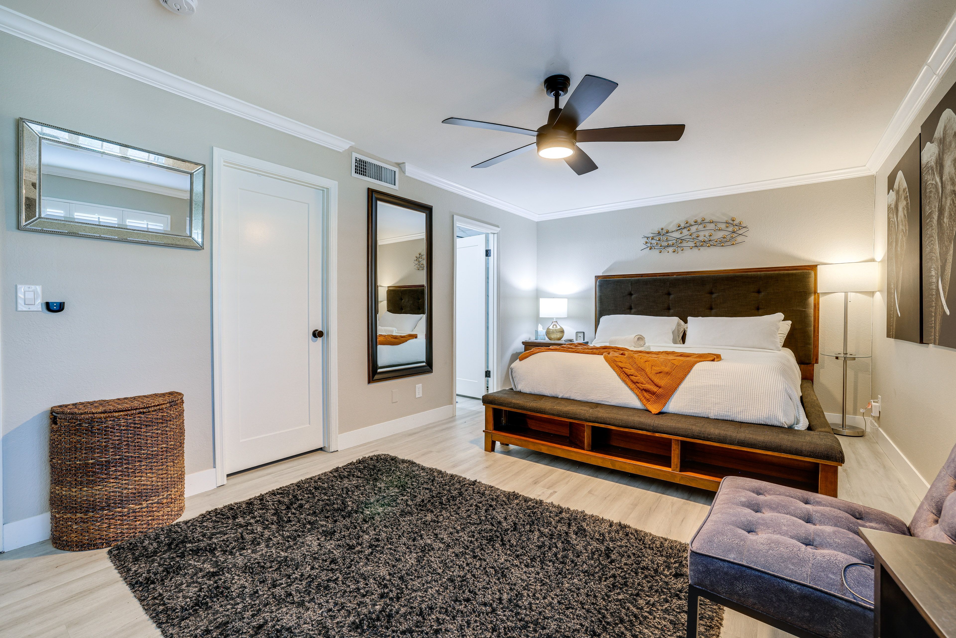 Bedroom 1 | King Bed | Sleep Number Mattress | Linens | Smart TV w/ Cable